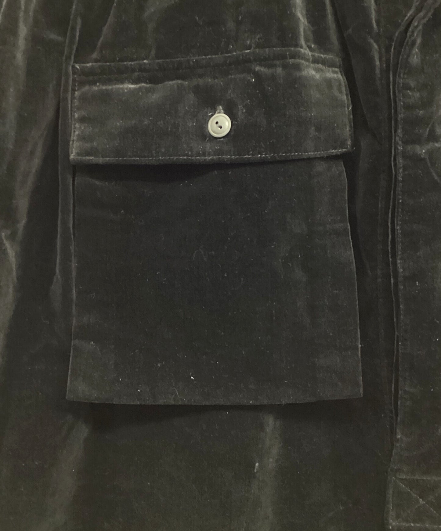 [Pre-owned] Y's Long Sleeve Velour Dress