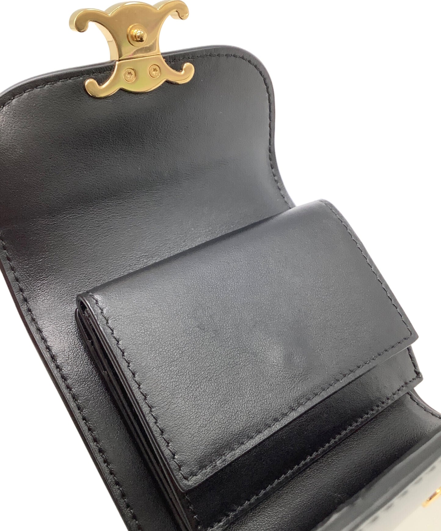 [Pre-owned] CELINE threefold wallet 10D783DPV