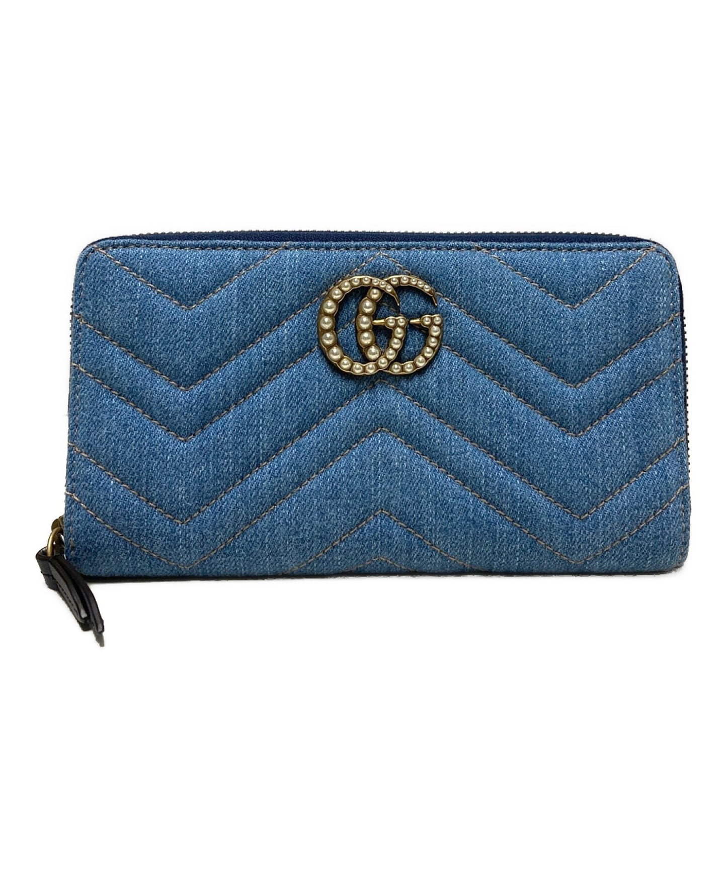 [Pre-owned] GUCCI GG Marmont zip-around wallet 443123