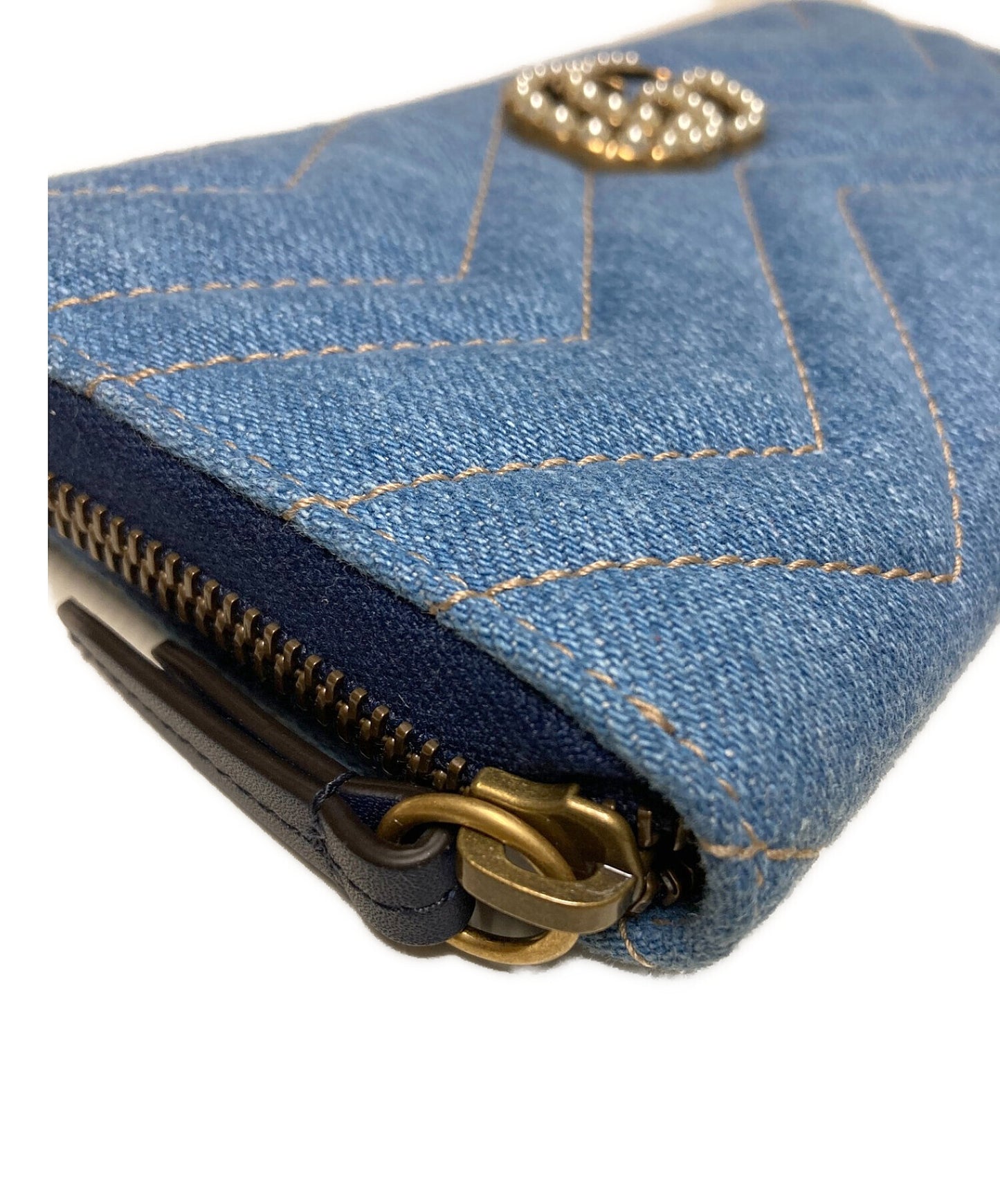 [Pre-owned] GUCCI GG Marmont zip-around wallet 443123