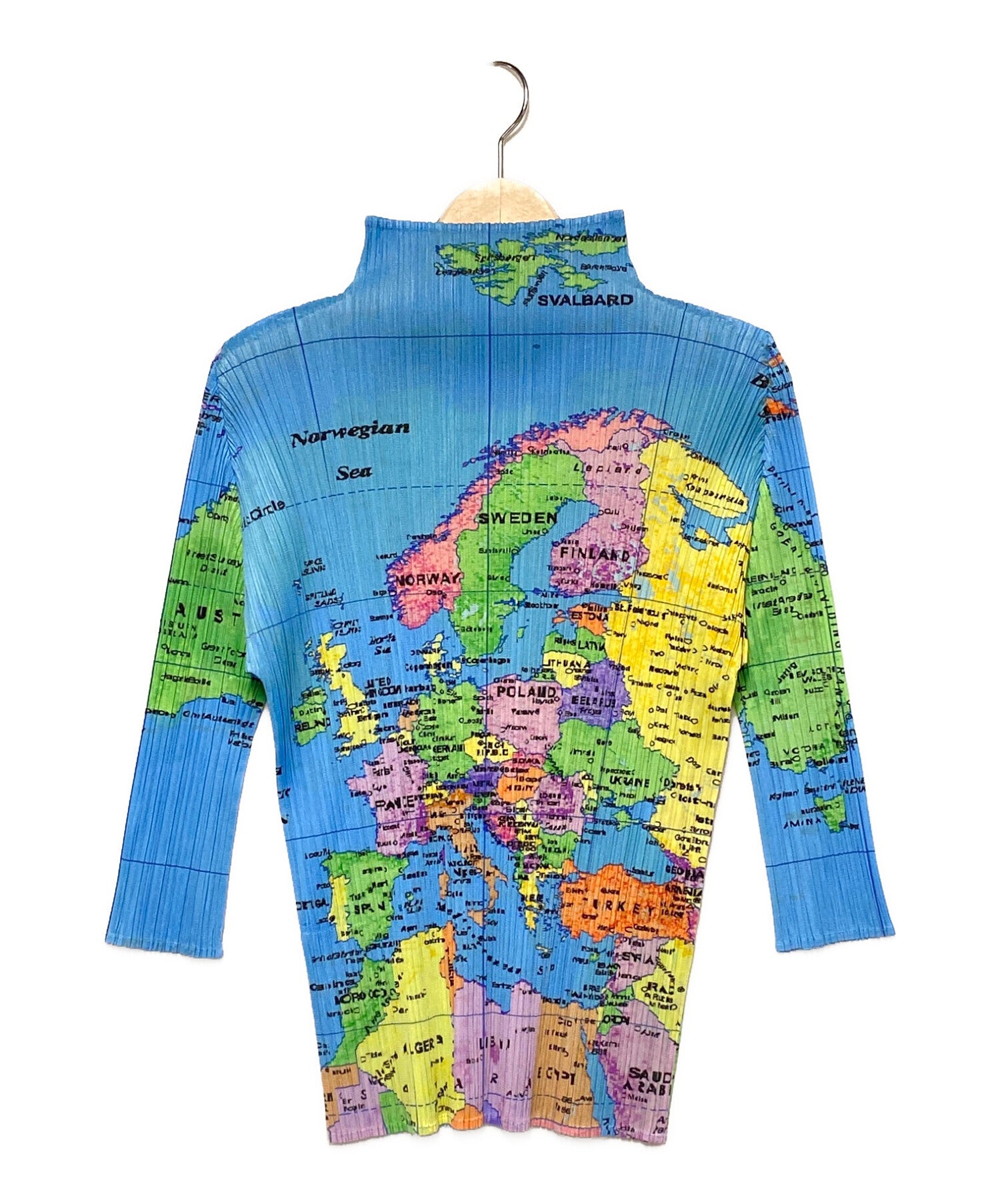 PLEATS PLEASE ISSEY MIYAKE World Map - ノースリーブ