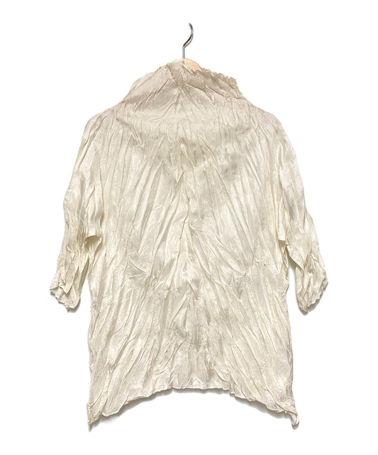 [Pre-owned] PLEATS PLEASE Crinkled Pleated High Neck Blouse PP32-ZT902