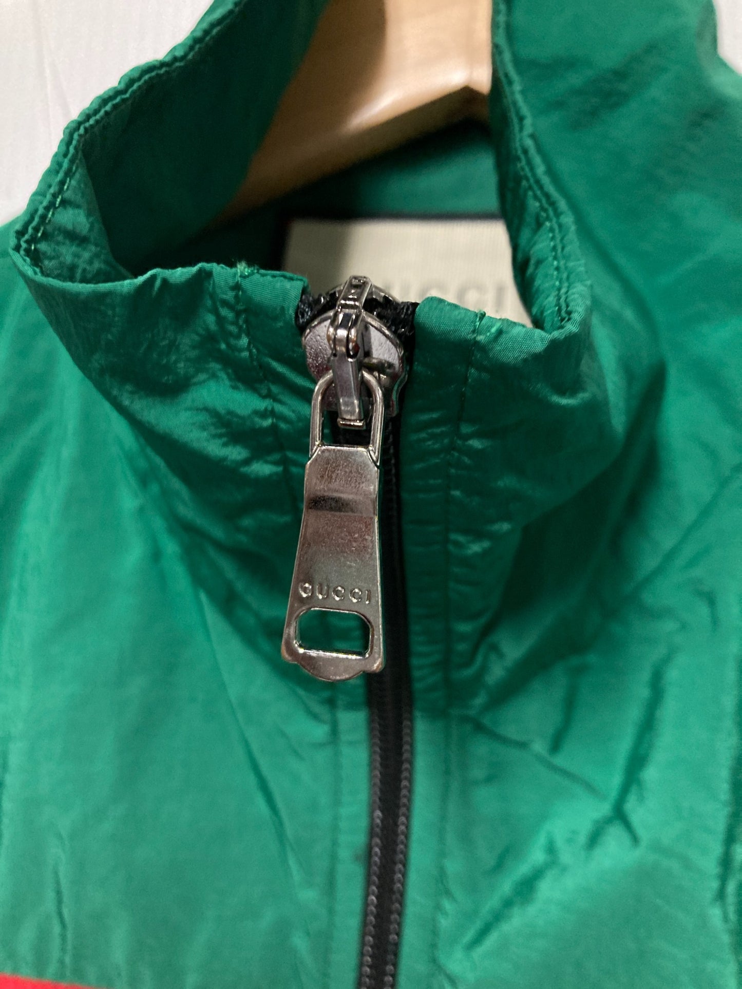 [Pre-owned] GUCCI Tricolor Collar Nylon Jacket 573308-XJBAK