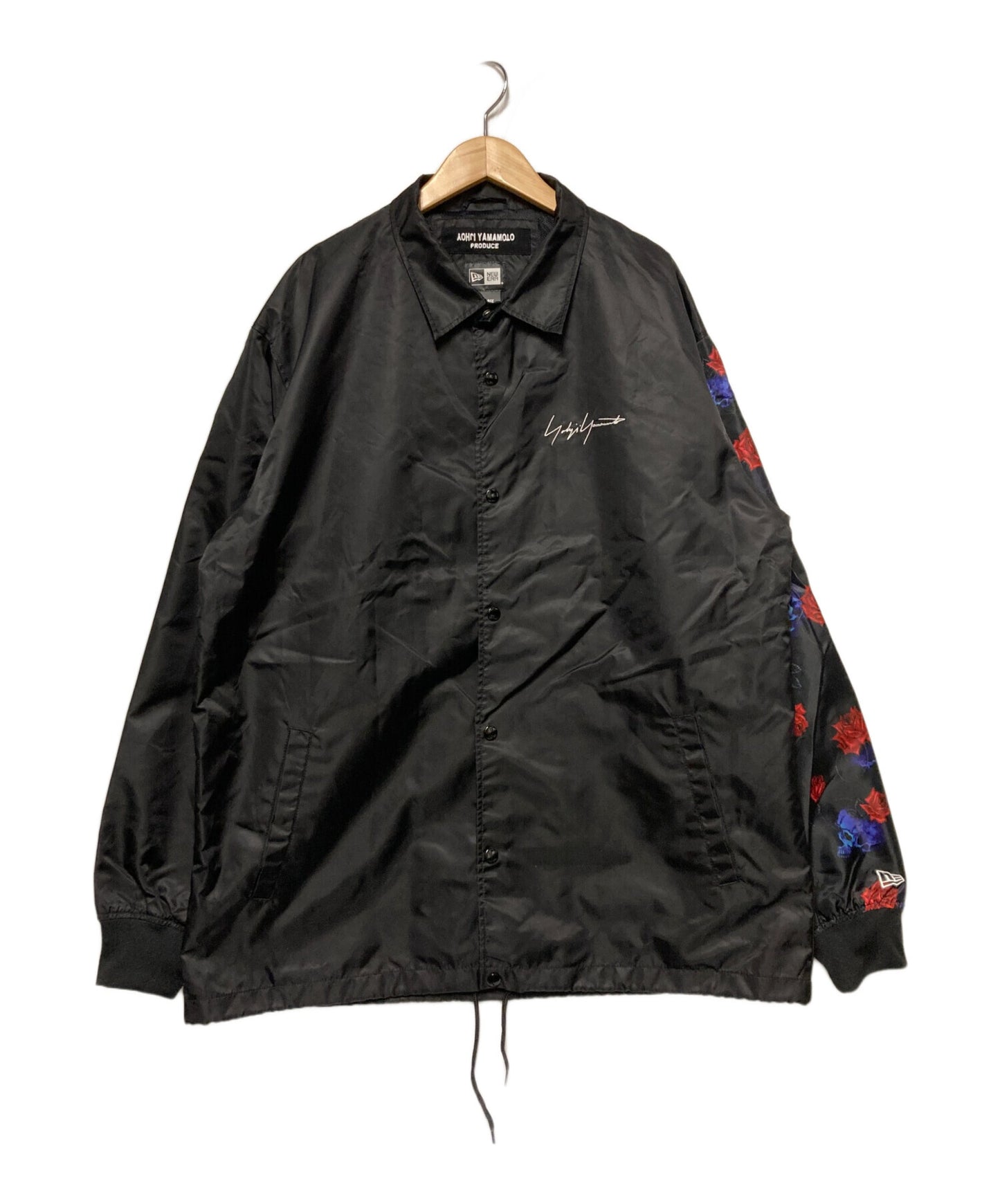 [Pre-owned] YOHJI YAMAMOTO Skull Rose Print Coach Jacket HW-Y30-601