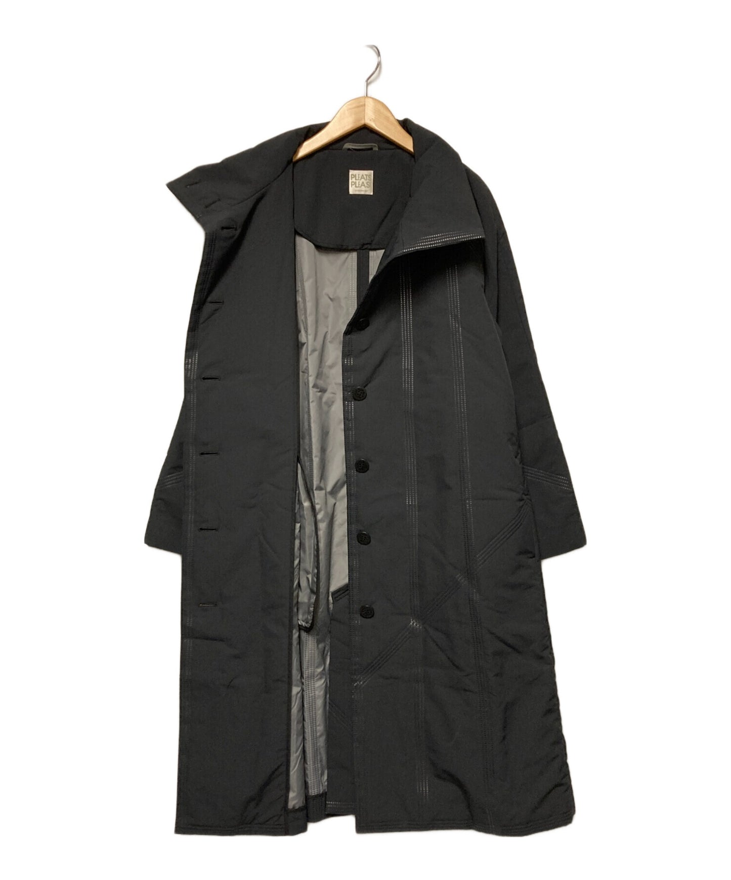 [Pre-owned] PLEATS PLEASE Cutwork cotton coat PP74-ZA872