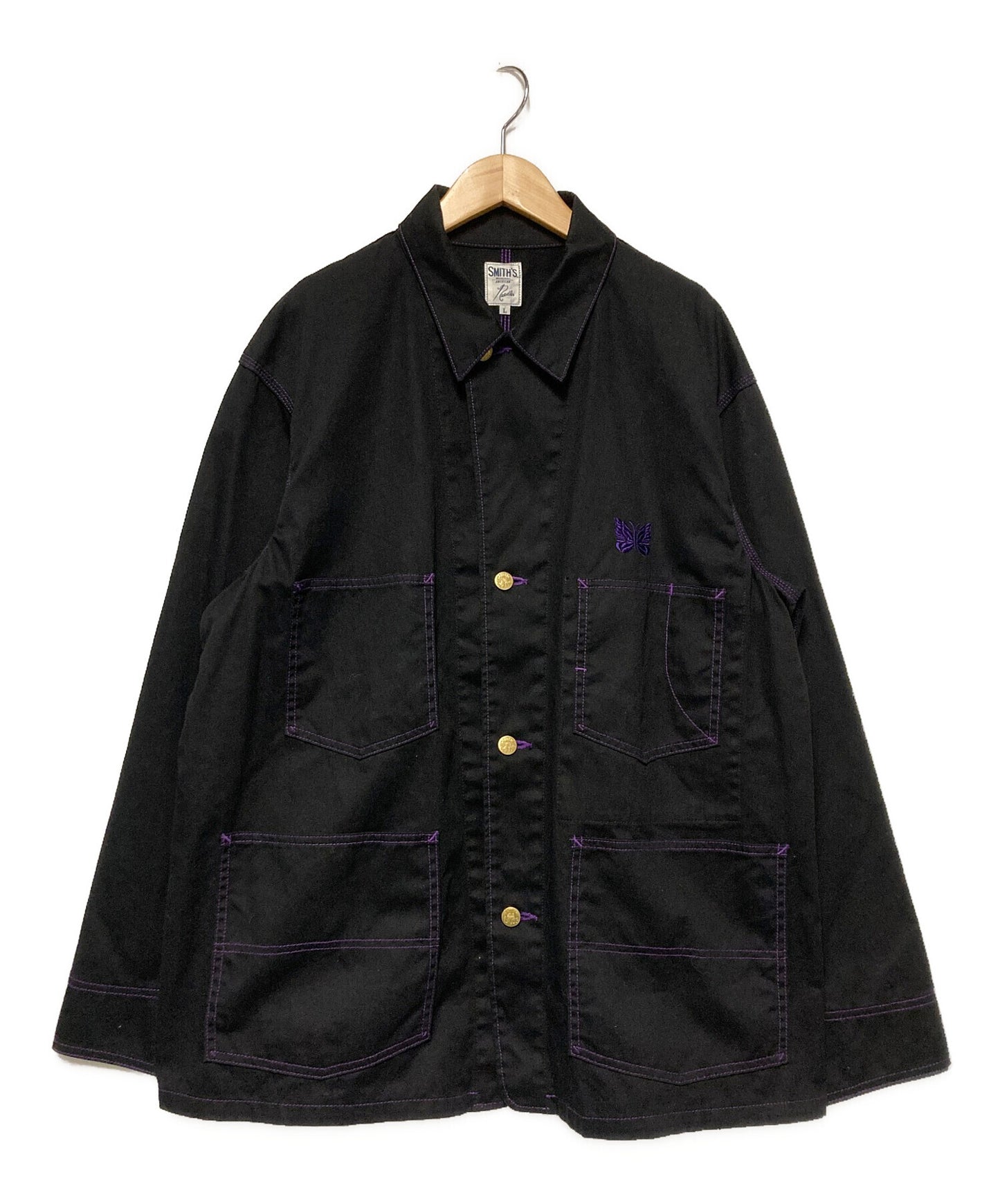 [Pre-owned] Needles Coverall Cotton Twill / Papillon Embroidered Cotton Twill Coverall KP285