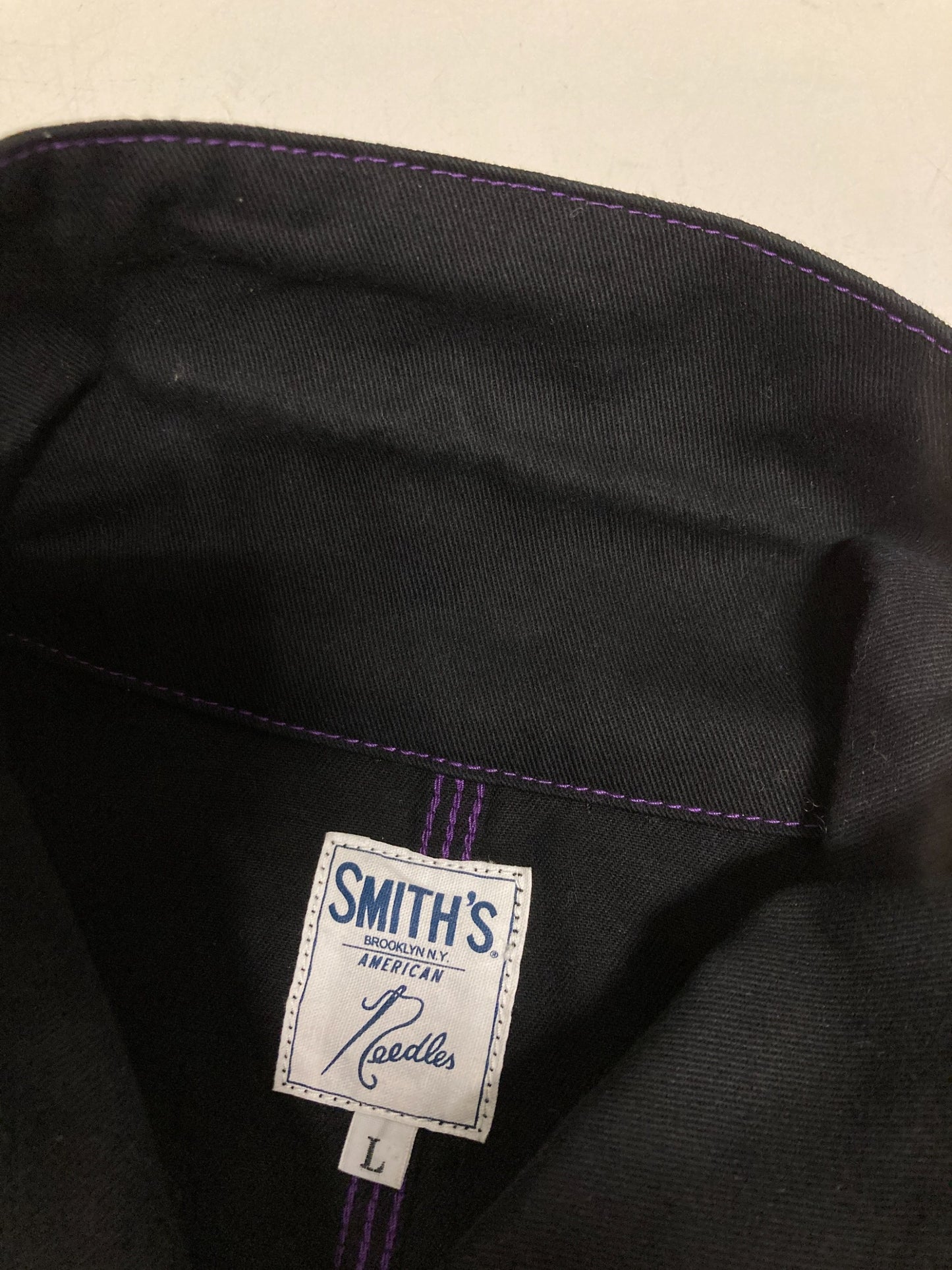 [Pre-owned] Needles Coverall Cotton Twill / Papillon Embroidered Cotton Twill Coverall KP285