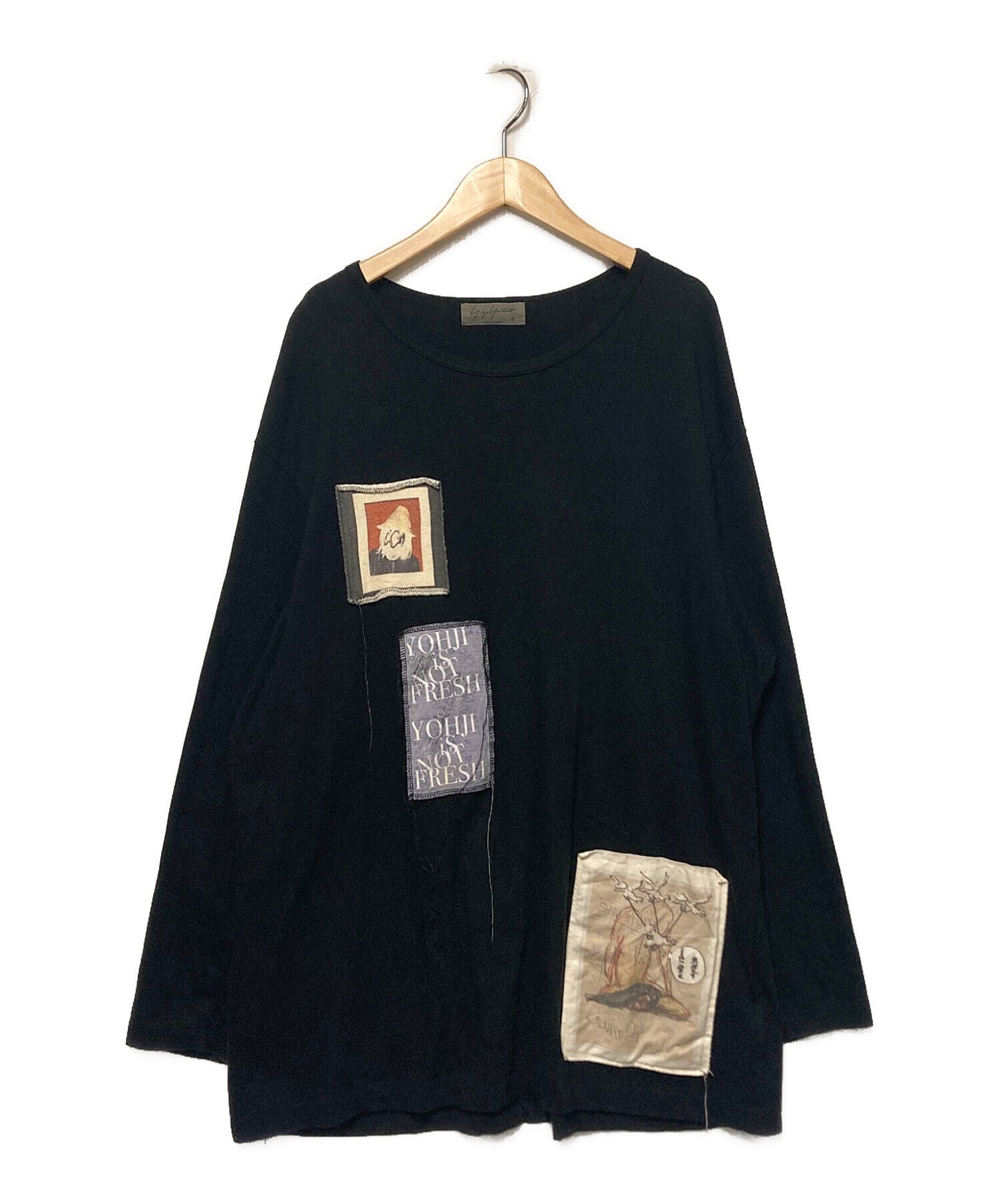 [Pre-owned] Yohji Yamamoto pour homme 19SS Round long B with patch / Long sleeve cut & sewn HH-T90-880