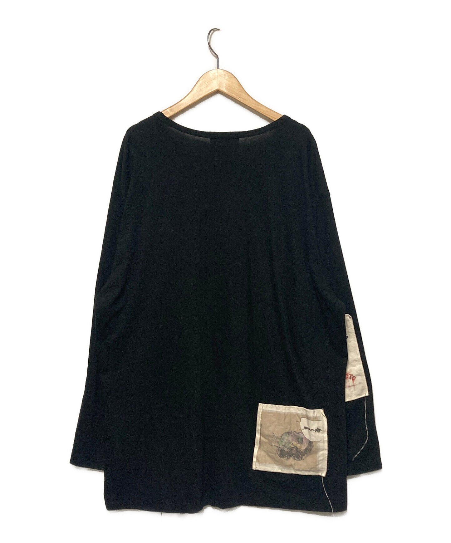 [Pre-owned] Yohji Yamamoto pour homme 19SS Round long B with patch / Long sleeve cut & sewn HH-T90-880