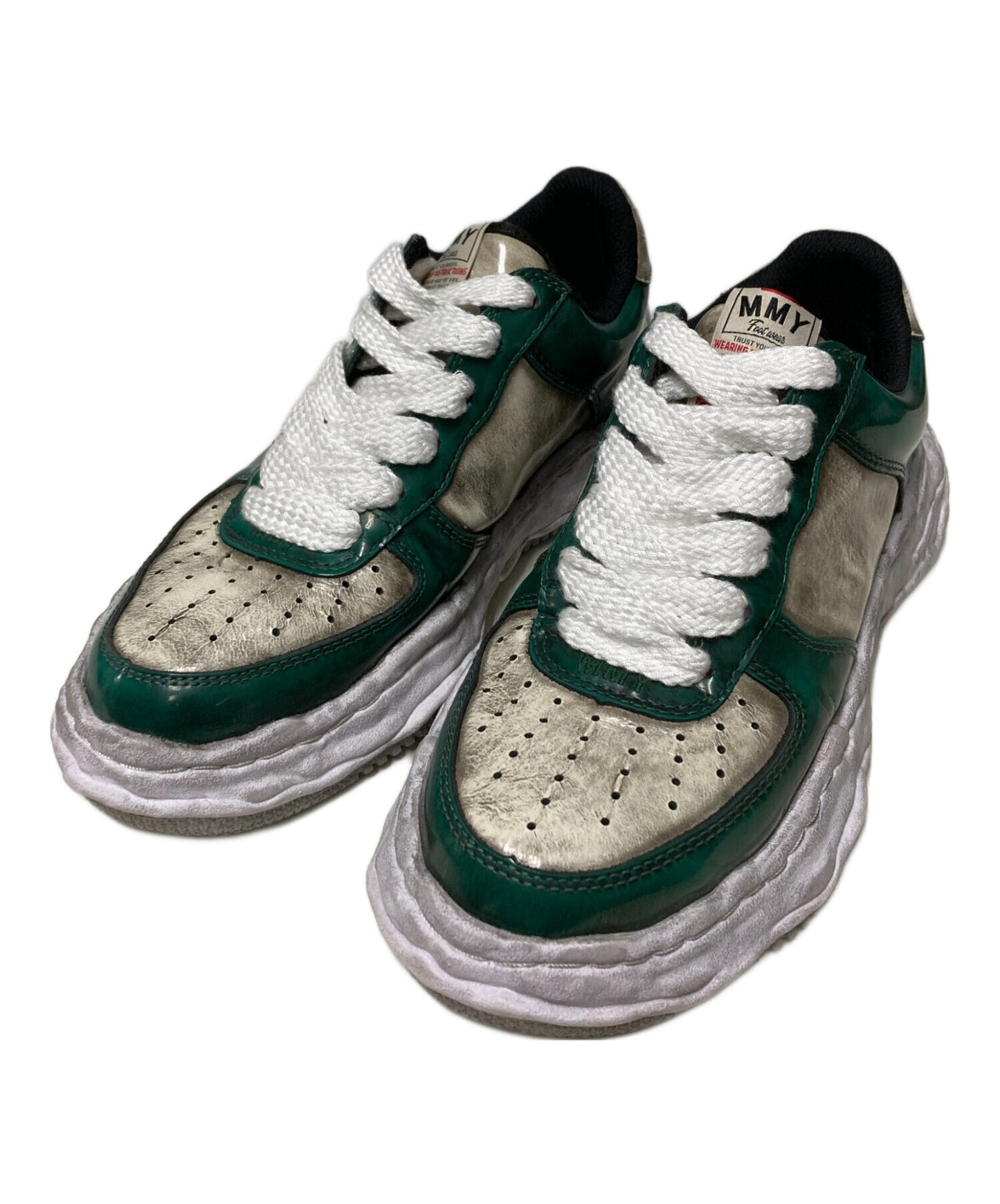 [Pre-owned] Maison MIHARA YASUHIRO WAYNE LOW brushed pat / Advan processed low cut sneaker A09FW711