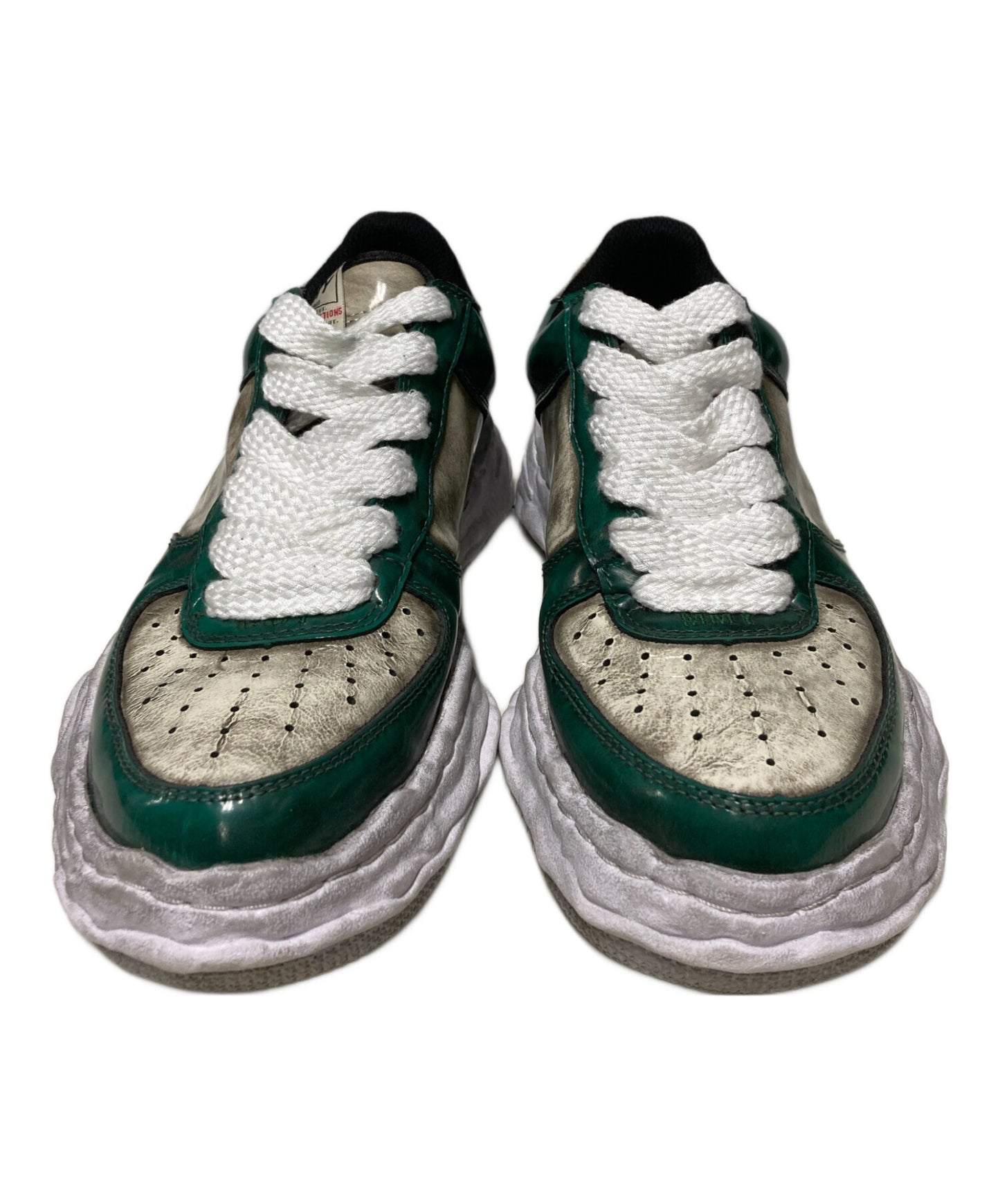 [Pre-owned] Maison MIHARA YASUHIRO WAYNE LOW brushed pat / Advan processed low cut sneaker A09FW711