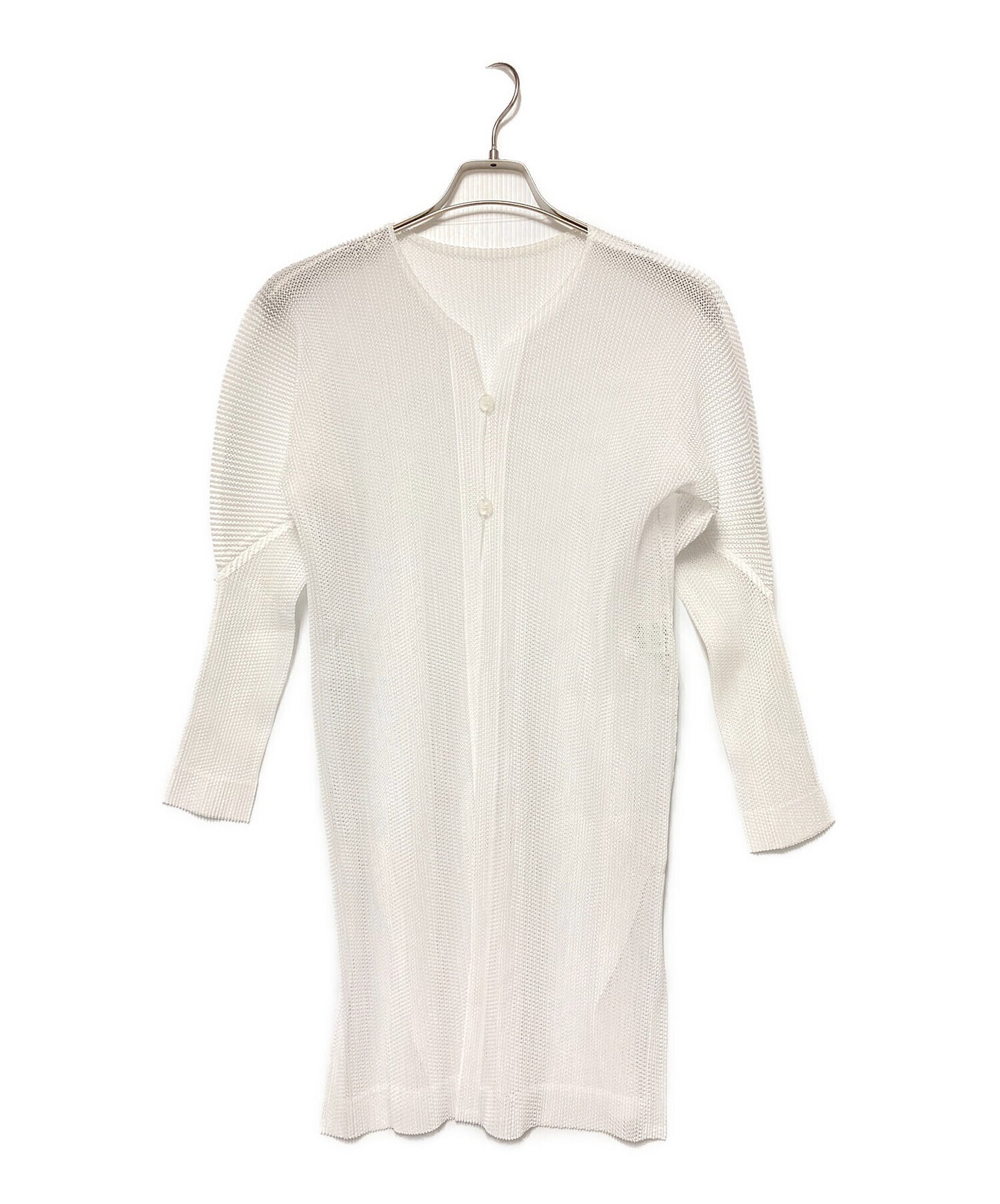 [Pre-owned] PLEATS PLEASE Long Mesh Cardigan PP61-F0253