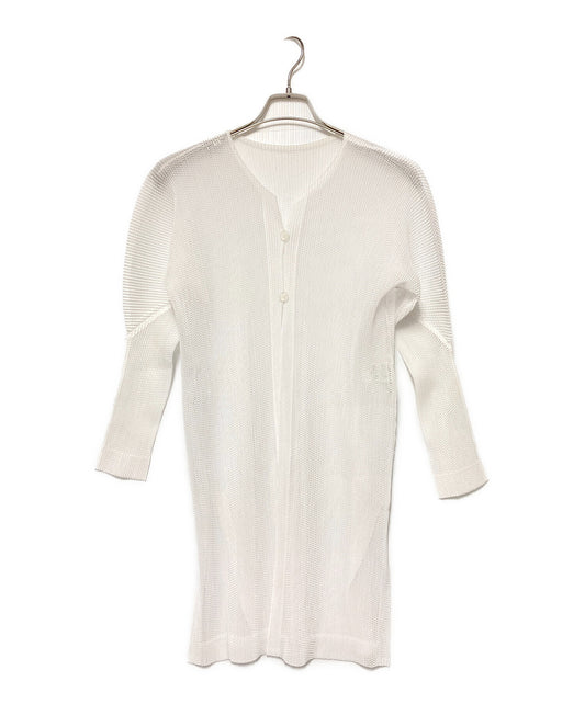 [Pre-owned] PLEATS PLEASE Long Mesh Cardigan PP61-F0253