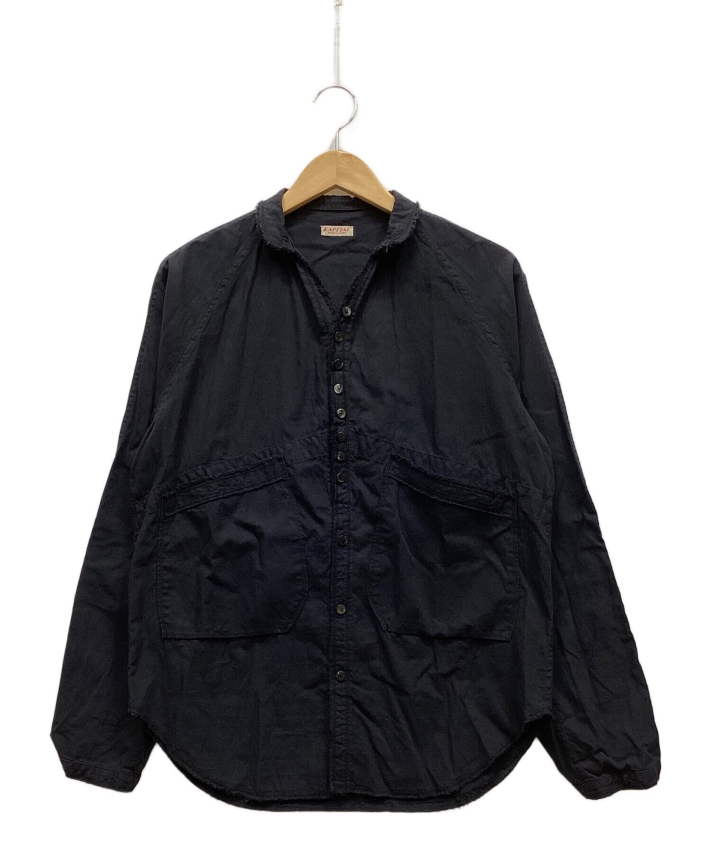 [Pre-owned] KAPITAL Gauze linen herringbone stand penny shirt
