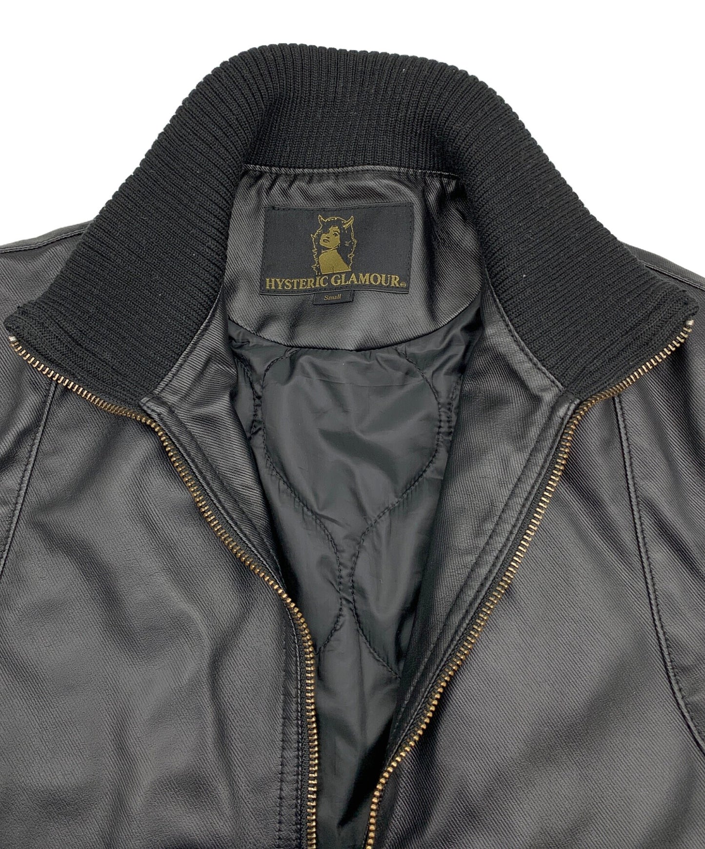 [Pre-owned] Hysteric Glamour PrimaLoft Newly Raised Twill Zip-Up Rib Blouson 0224AB04