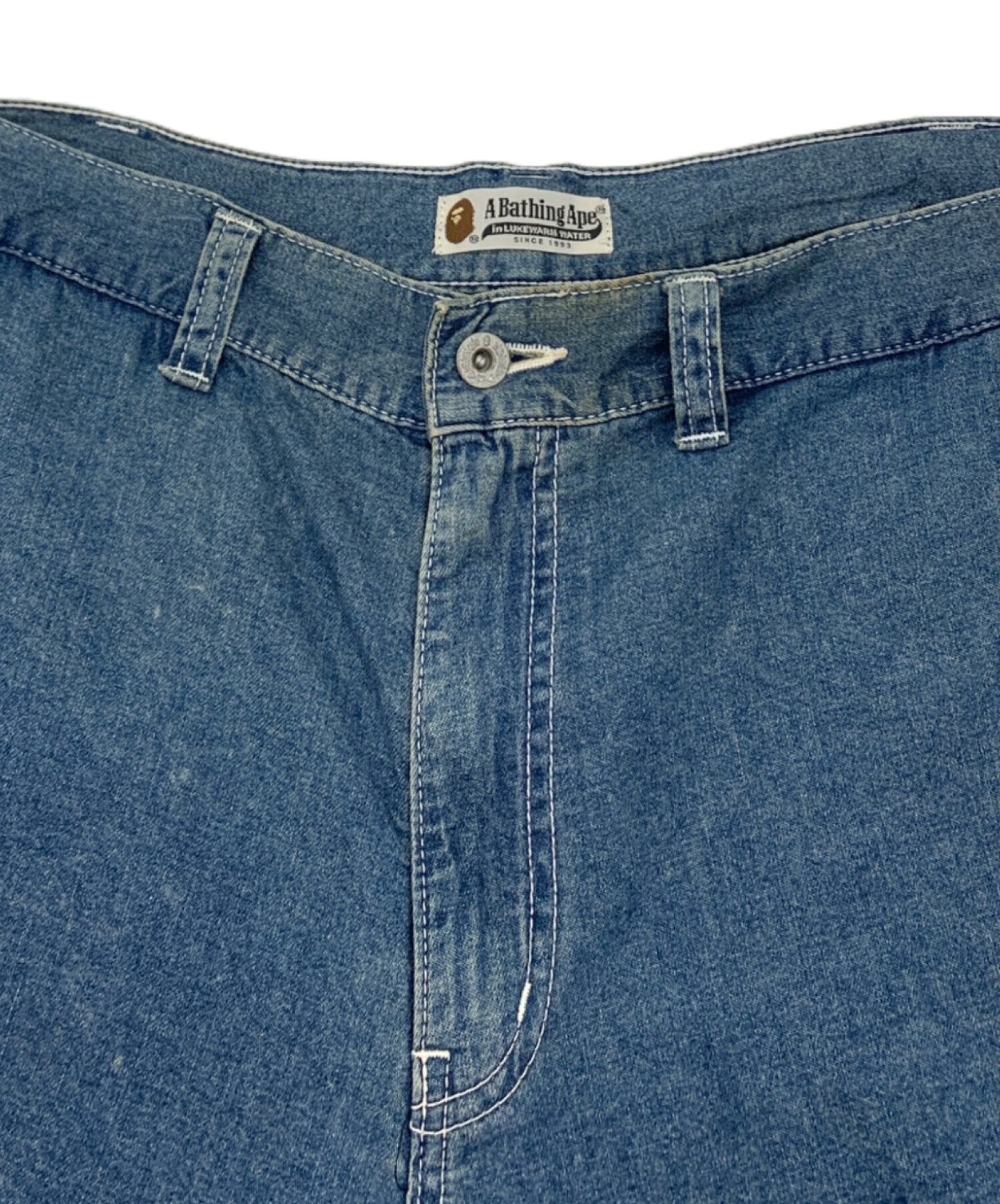 [Pre-owned] A BATHING APE denim shorts