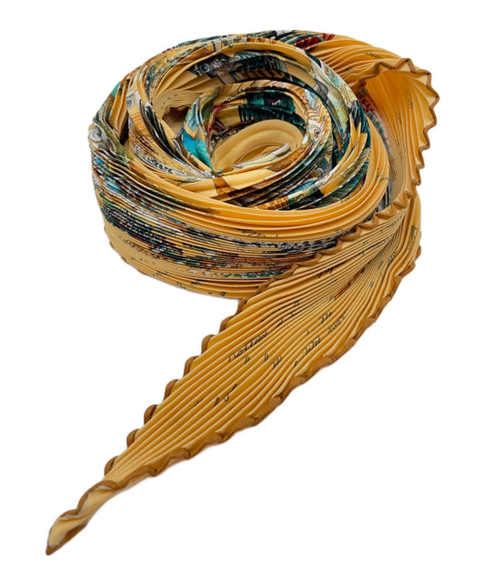 [Pre-owned] HERMES pleated scarf