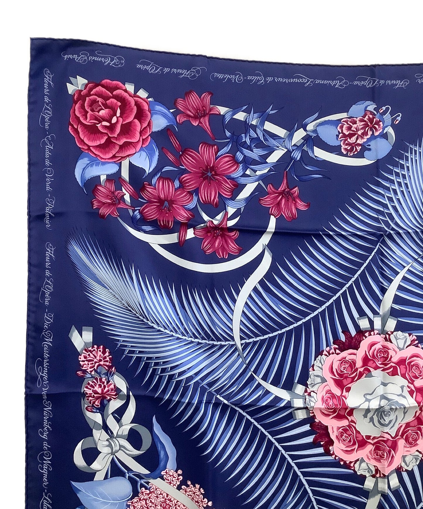 [Pre-owned] HERMES Silk scarf Carré 90 Fleurs de L'Opera