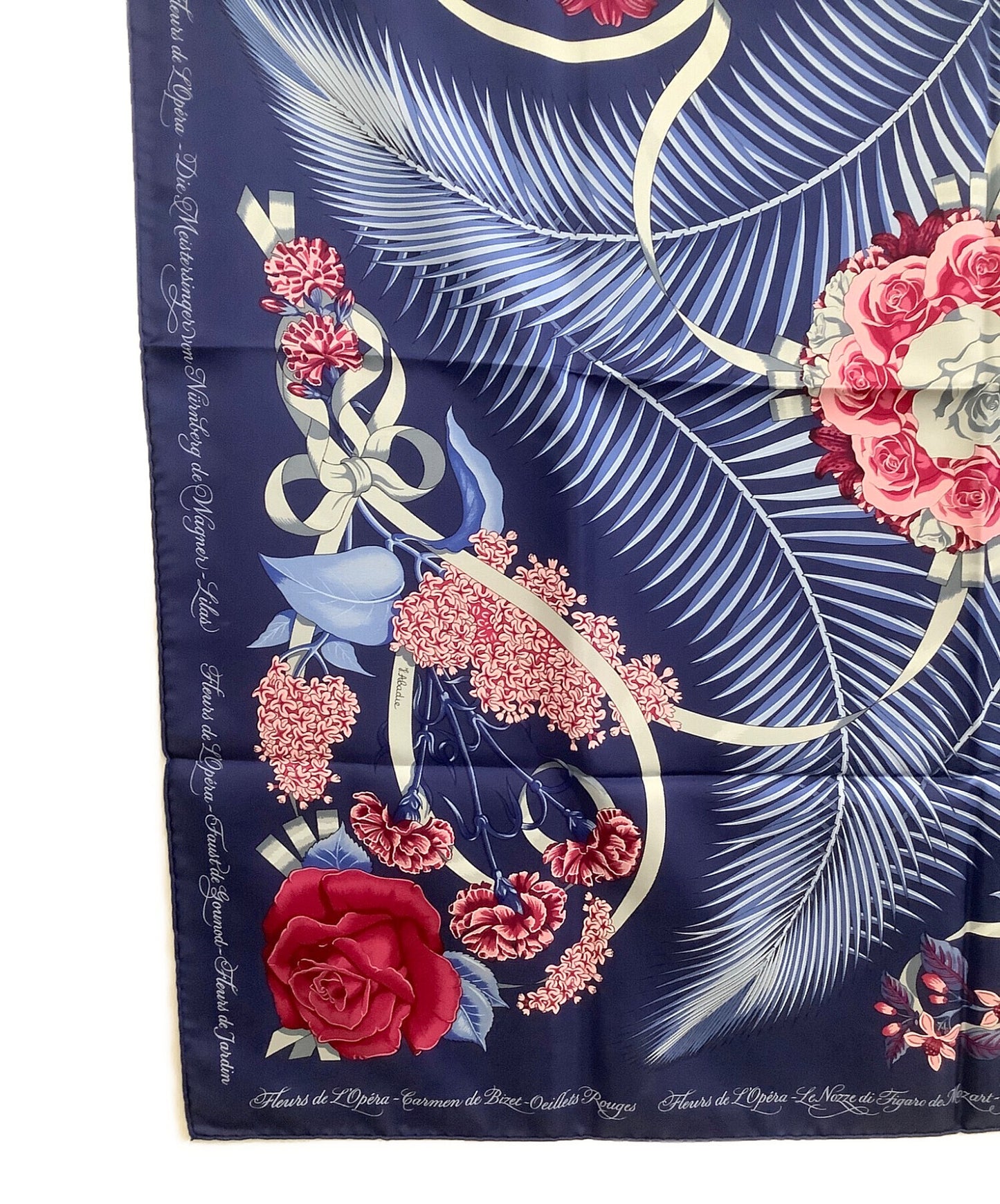 [Pre-owned] HERMES Silk scarf Carré 90 Fleurs de L'Opera