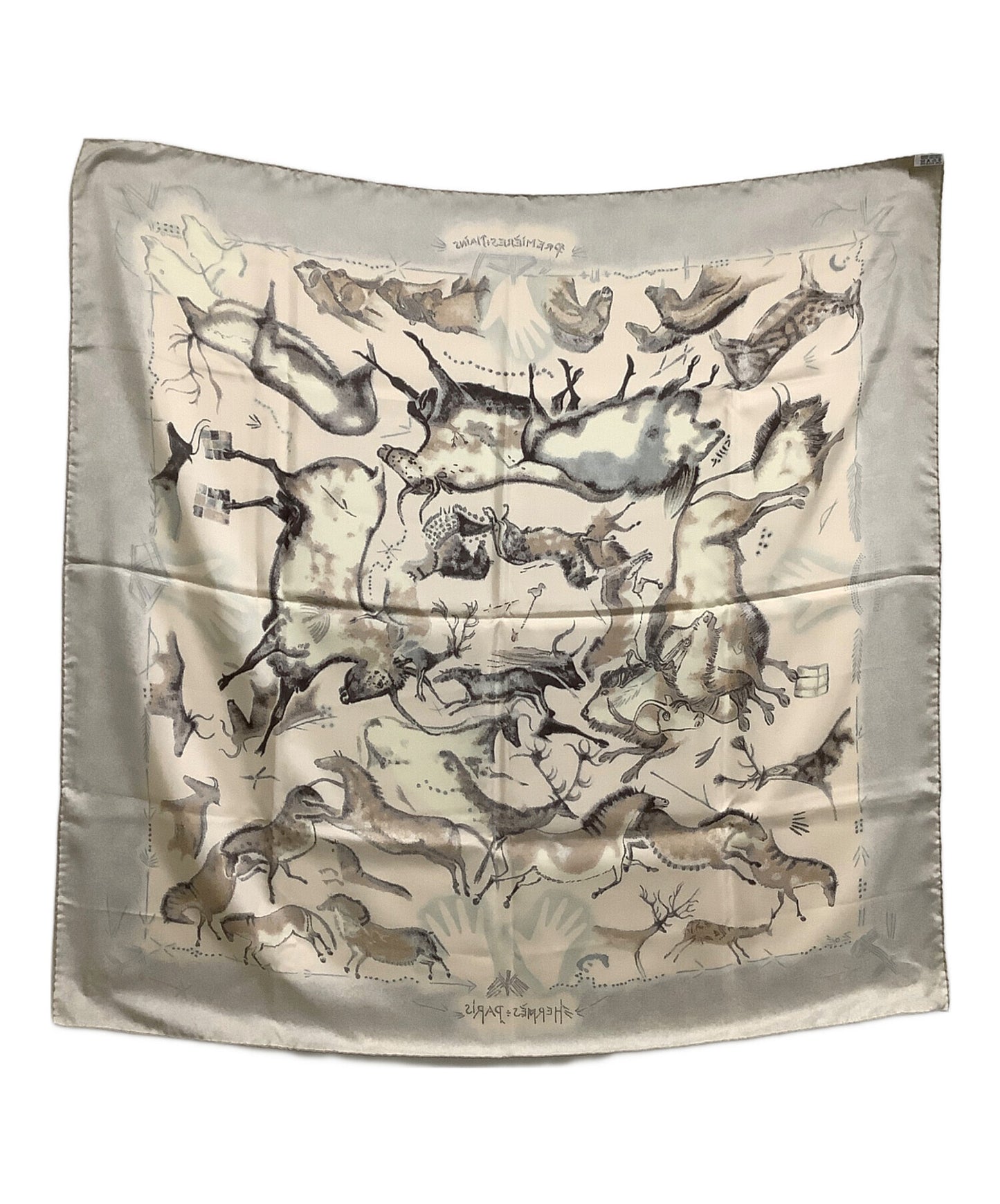 [Pre-owned] HERMES Silk scarf Animal