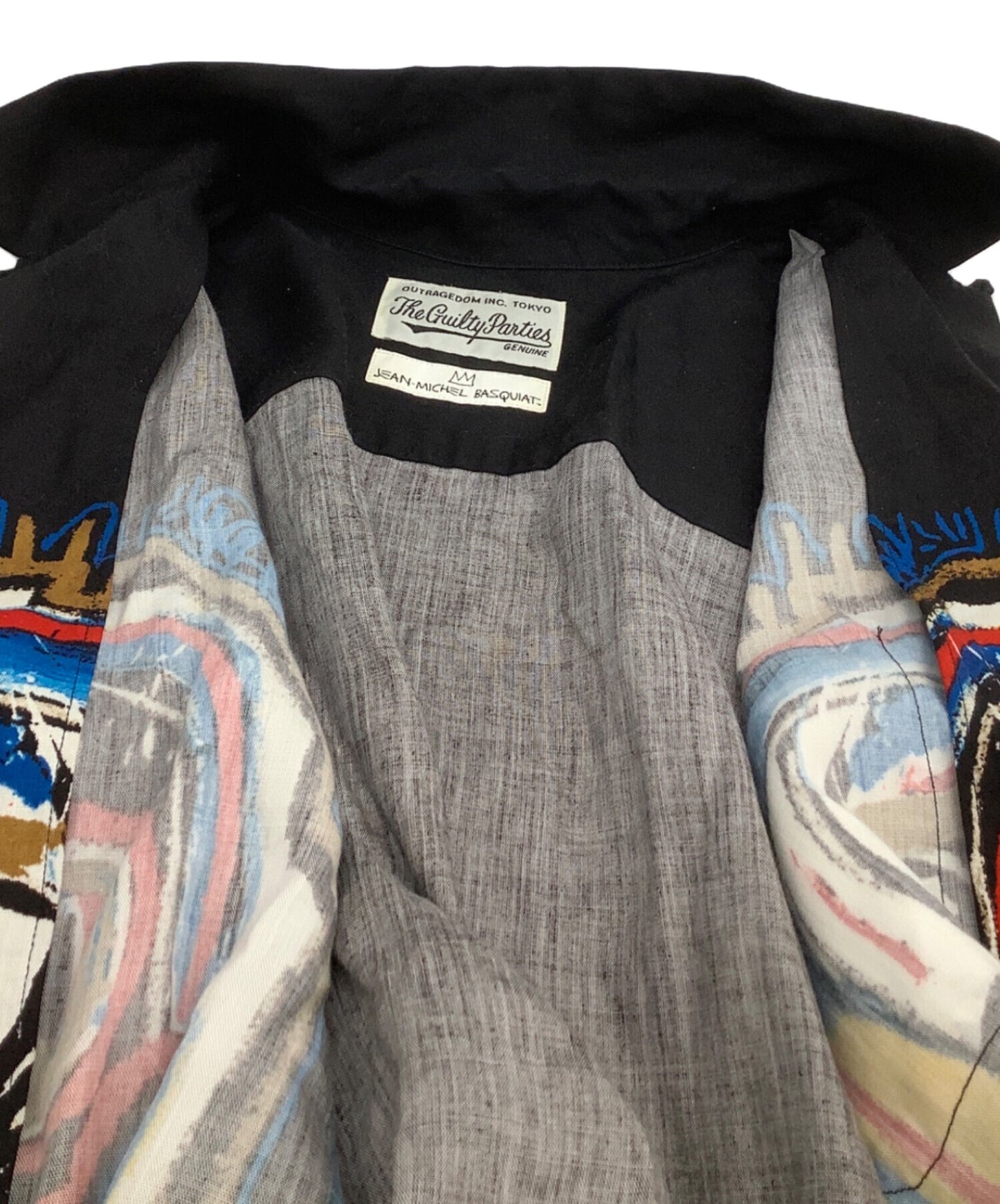 [Pre-owned] WACKO MARIA Open collar shirt THE GUILTY PARTIES, JEAN-MICHEL BSQUIAT