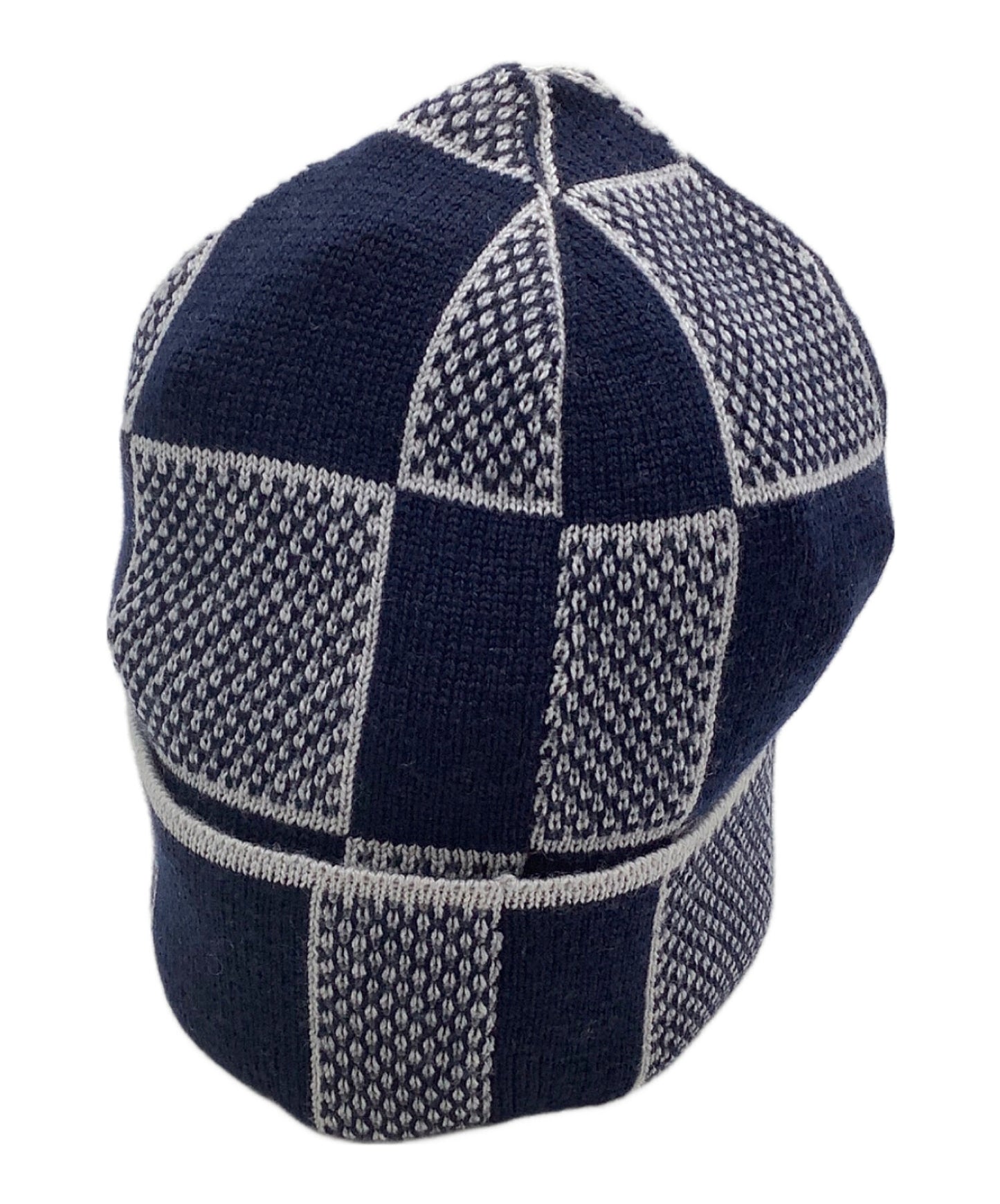 [Pre-owned] LOUIS VUITTON knitted hat Vigny Damier