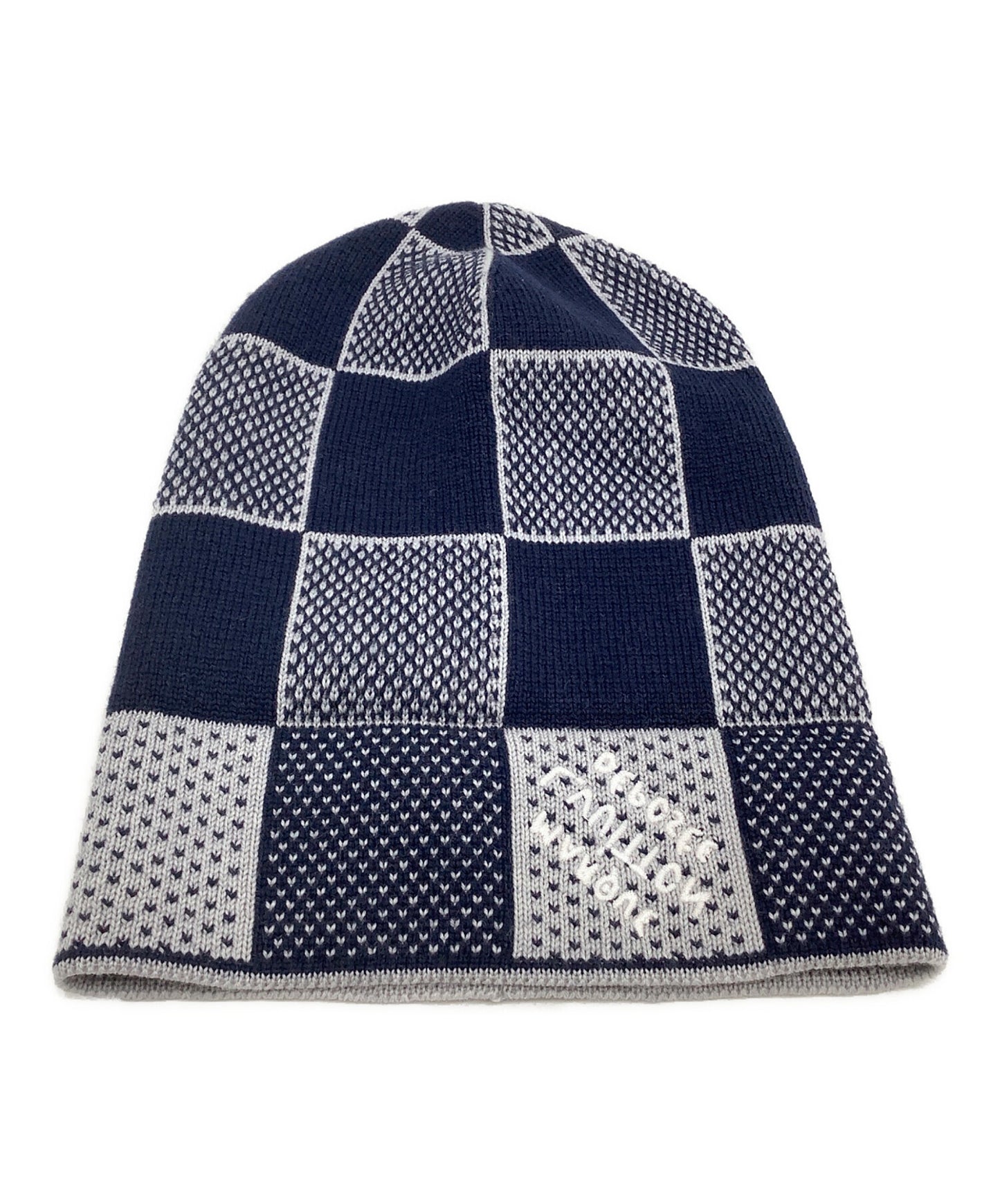 [Pre-owned] LOUIS VUITTON knitted hat Vigny Damier