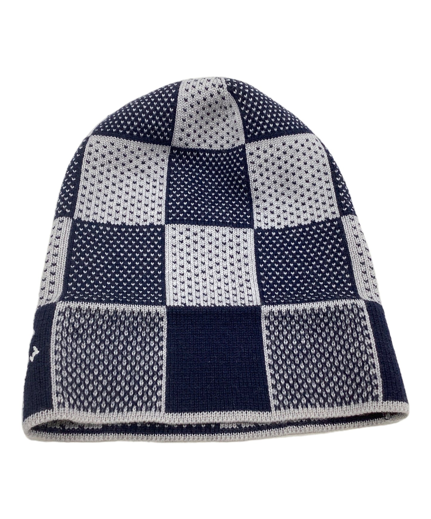 [Pre-owned] LOUIS VUITTON knitted hat Vigny Damier