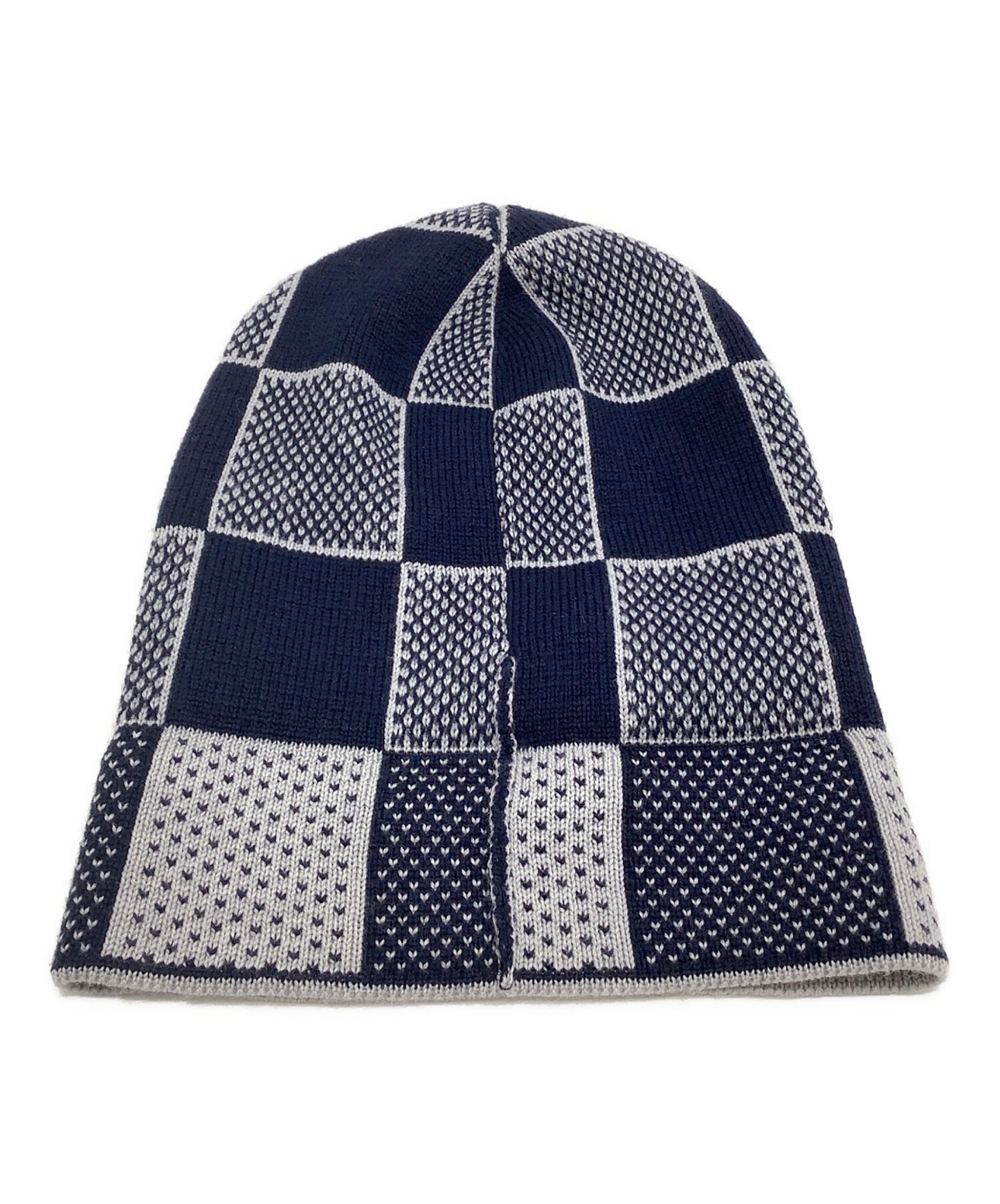 [Pre-owned] LOUIS VUITTON knitted hat Vigny Damier