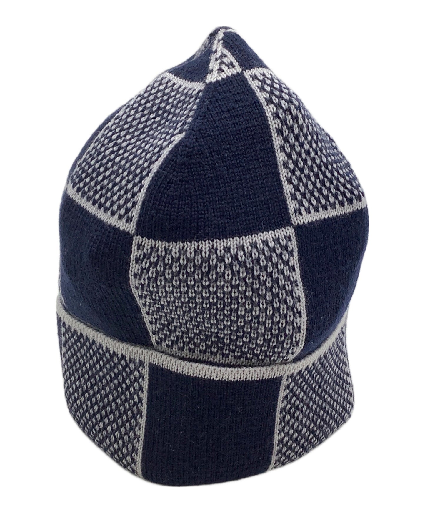 [Pre-owned] LOUIS VUITTON knitted hat Vigny Damier