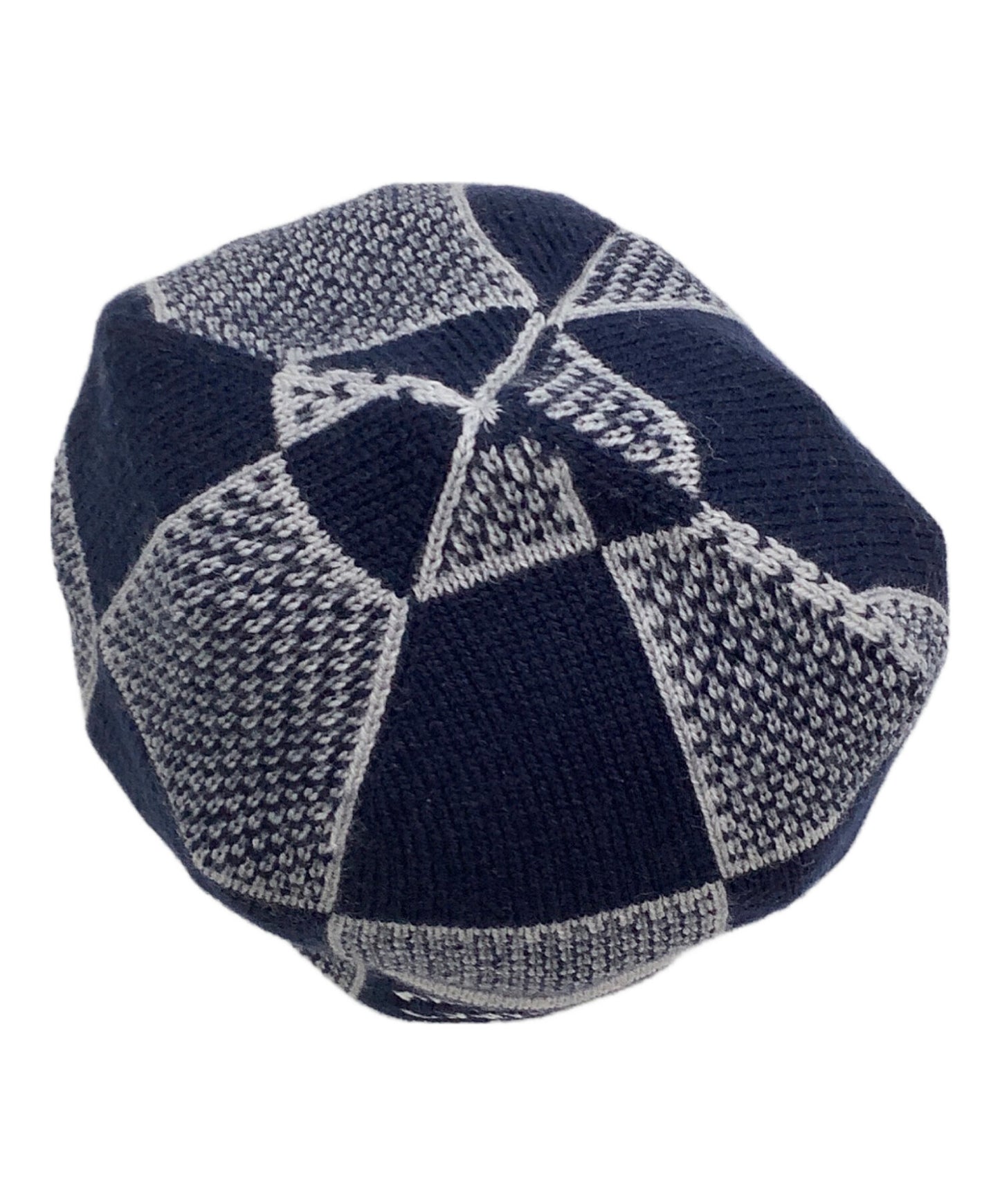 [Pre-owned] LOUIS VUITTON knitted hat Vigny Damier
