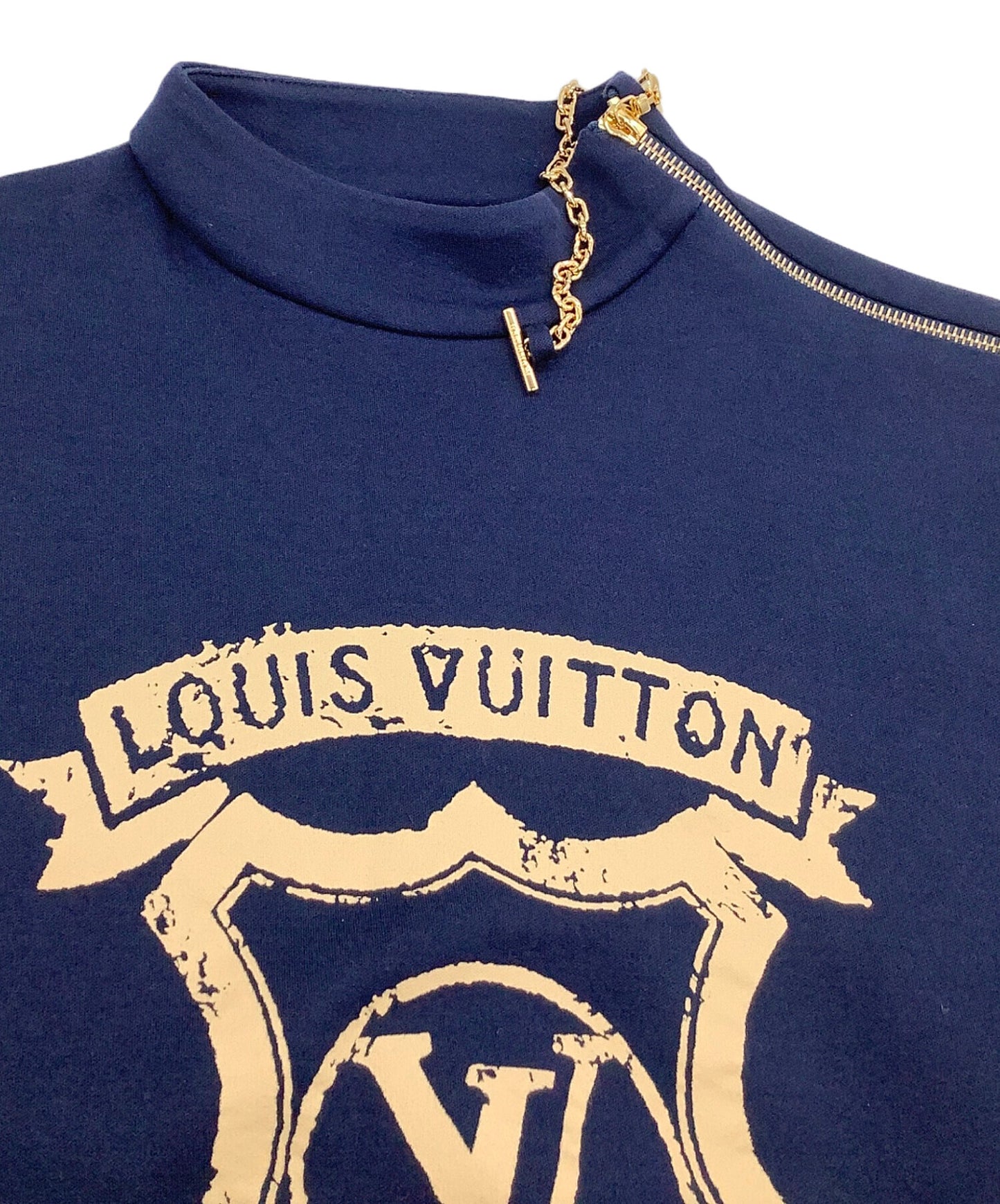 [Pre-owned] LOUIS VUITTON Short Sleeve Zip Sweat Dress