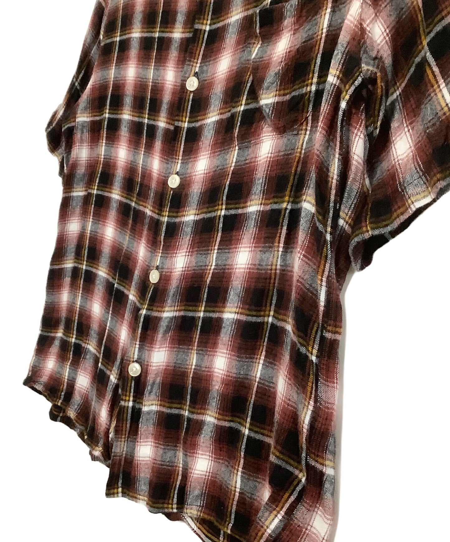 [Pre-owned] WACKO MARIA Short-sleeved shirt with ombre check