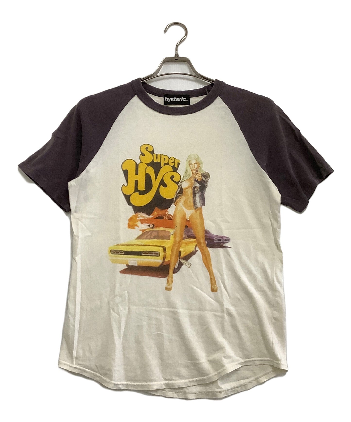 [Pre-owned] Hysteric Glamour  Short-Sleeve T-Shirt: Super HYS Raglan Sleeve 2CT-4810
