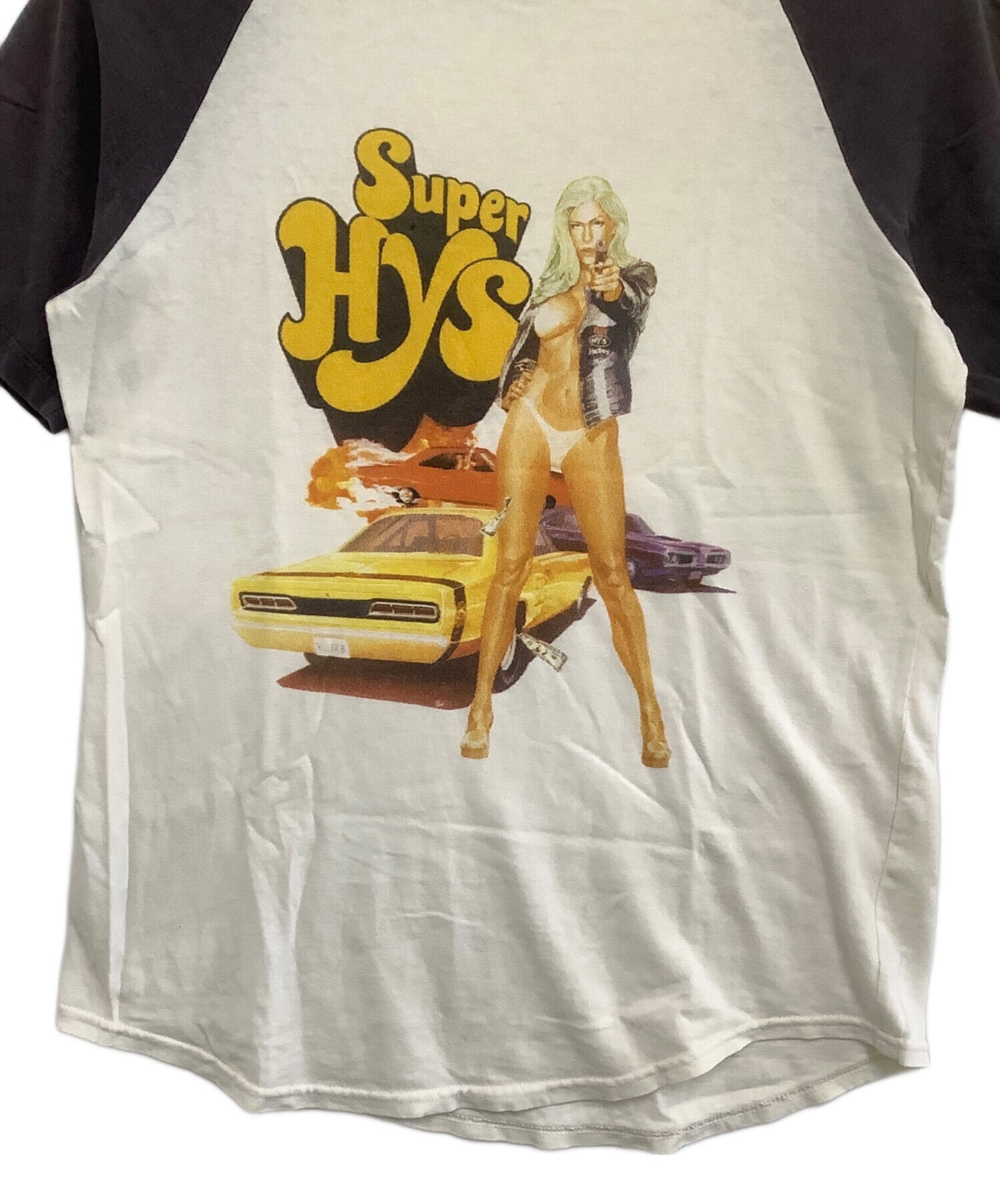 [Pre-owned] Hysteric Glamour  Short-Sleeve T-Shirt: Super HYS Raglan Sleeve 2CT-4810