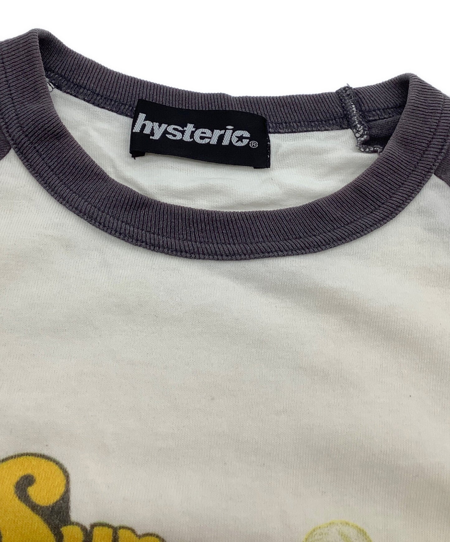 [Pre-owned] Hysteric Glamour  Short-Sleeve T-Shirt: Super HYS Raglan Sleeve 2CT-4810