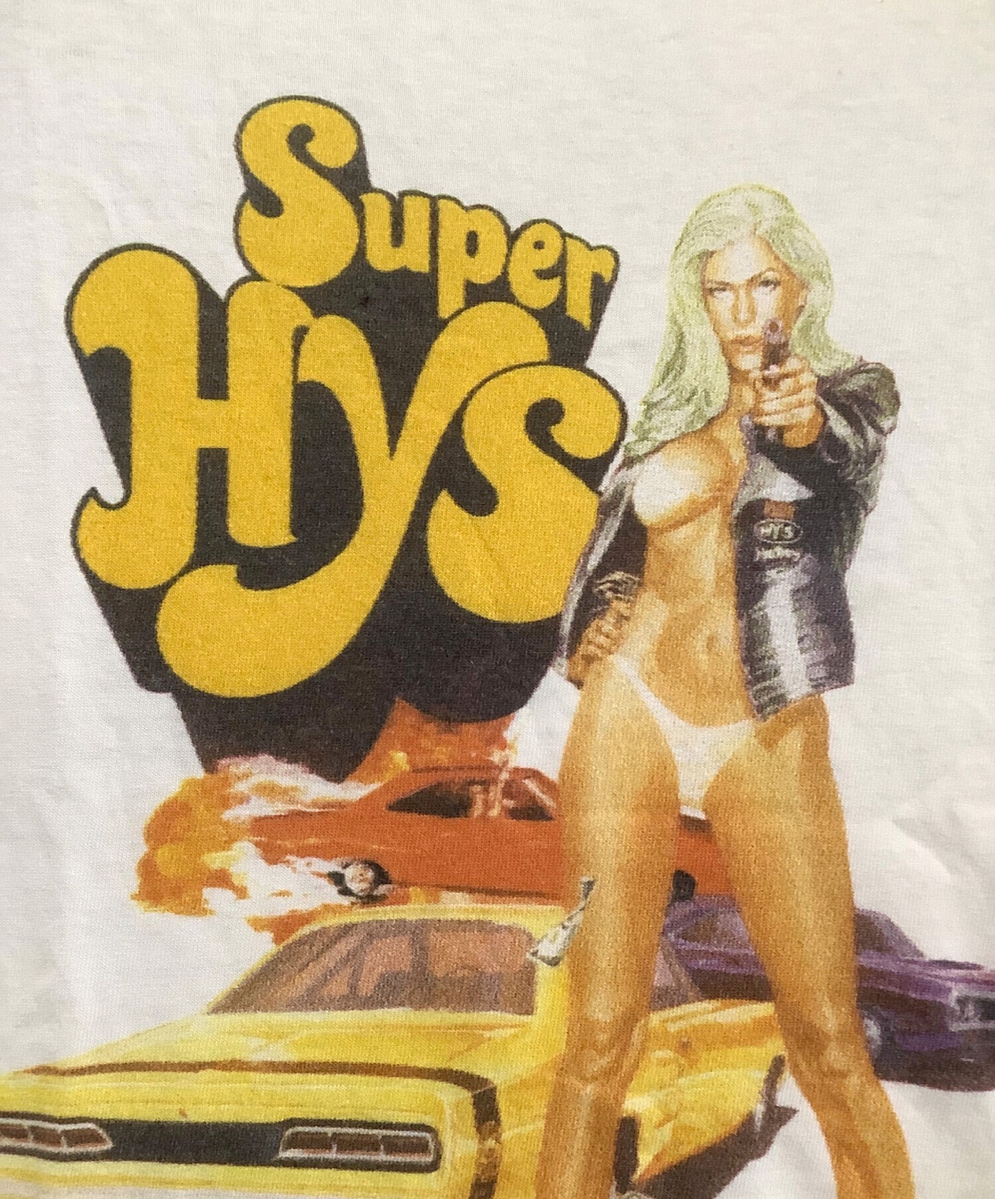 [Pre-owned] Hysteric Glamour  Short-Sleeve T-Shirt: Super HYS Raglan Sleeve 2CT-4810