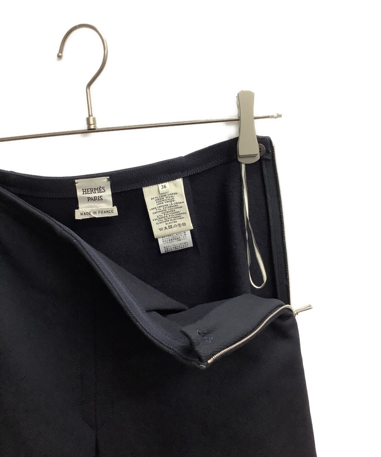 [Pre-owned] HERMES cashmere blend skirt