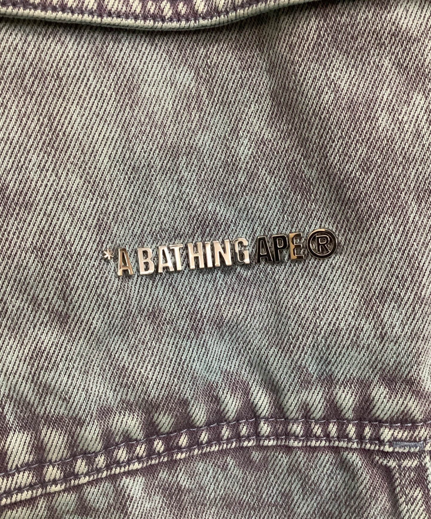 [Pre-owned] A BATHING APE ACID WASH WORK SHIRT