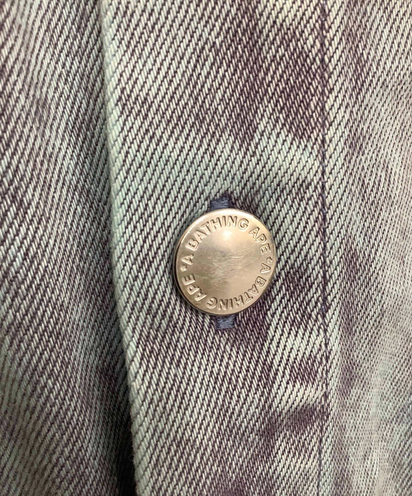 [Pre-owned] A BATHING APE ACID WASH WORK SHIRT