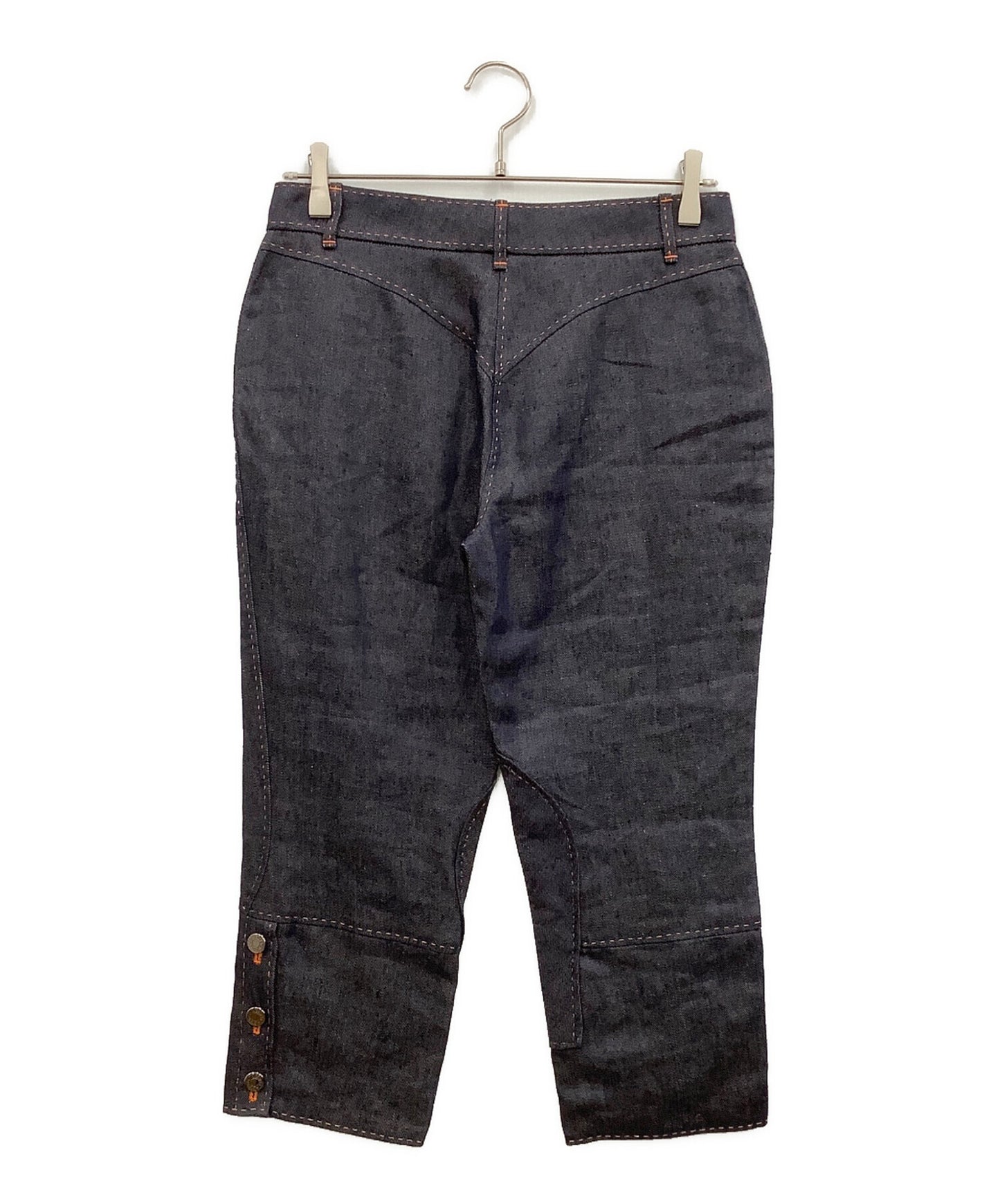 [Pre-owned] HERMES Linen denim jodhpurs pants