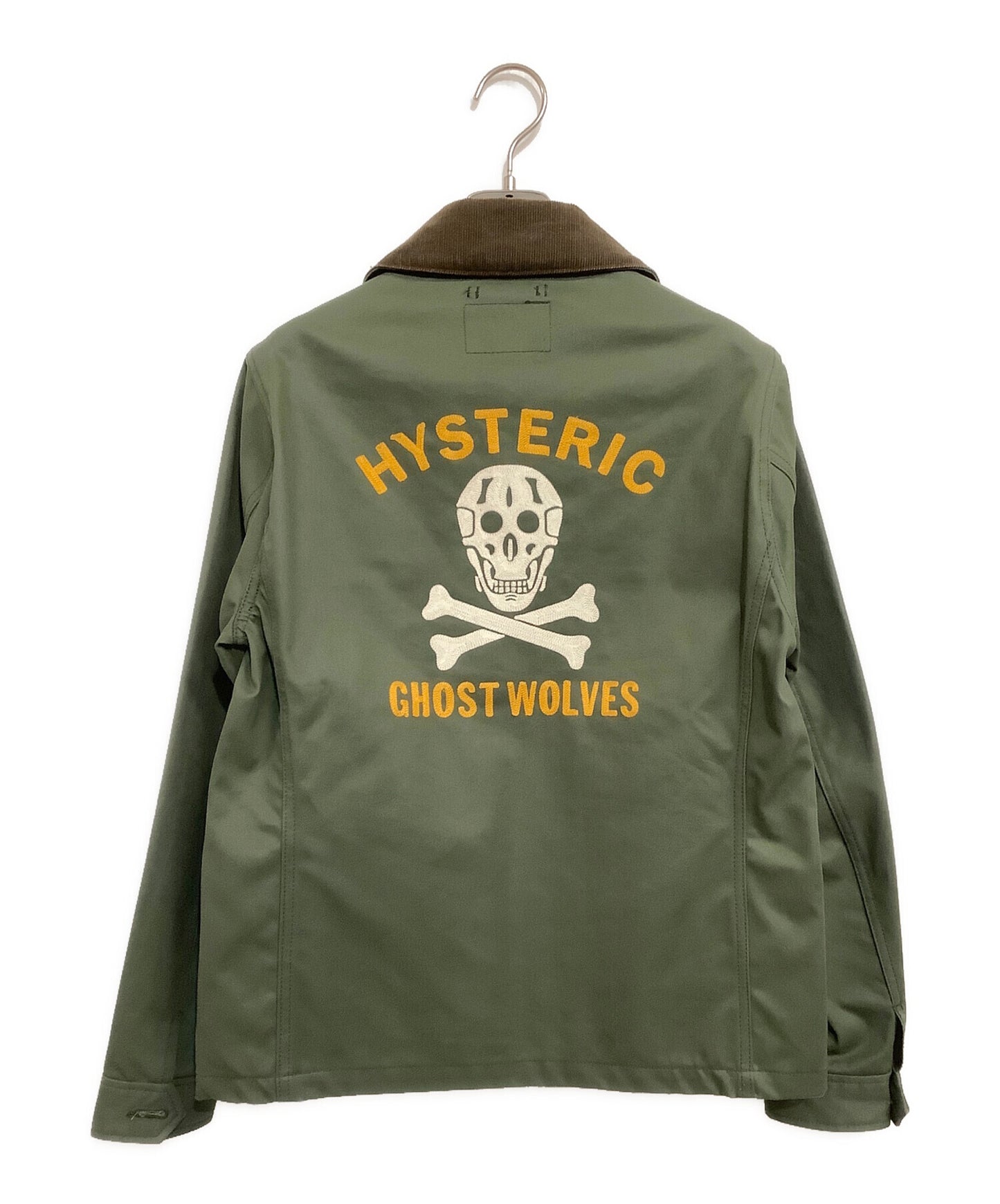 [Pre-owned] Hysteric Glamour GHOST WOLVES Embroidered Chino Round Collar Jacket 0233AB04