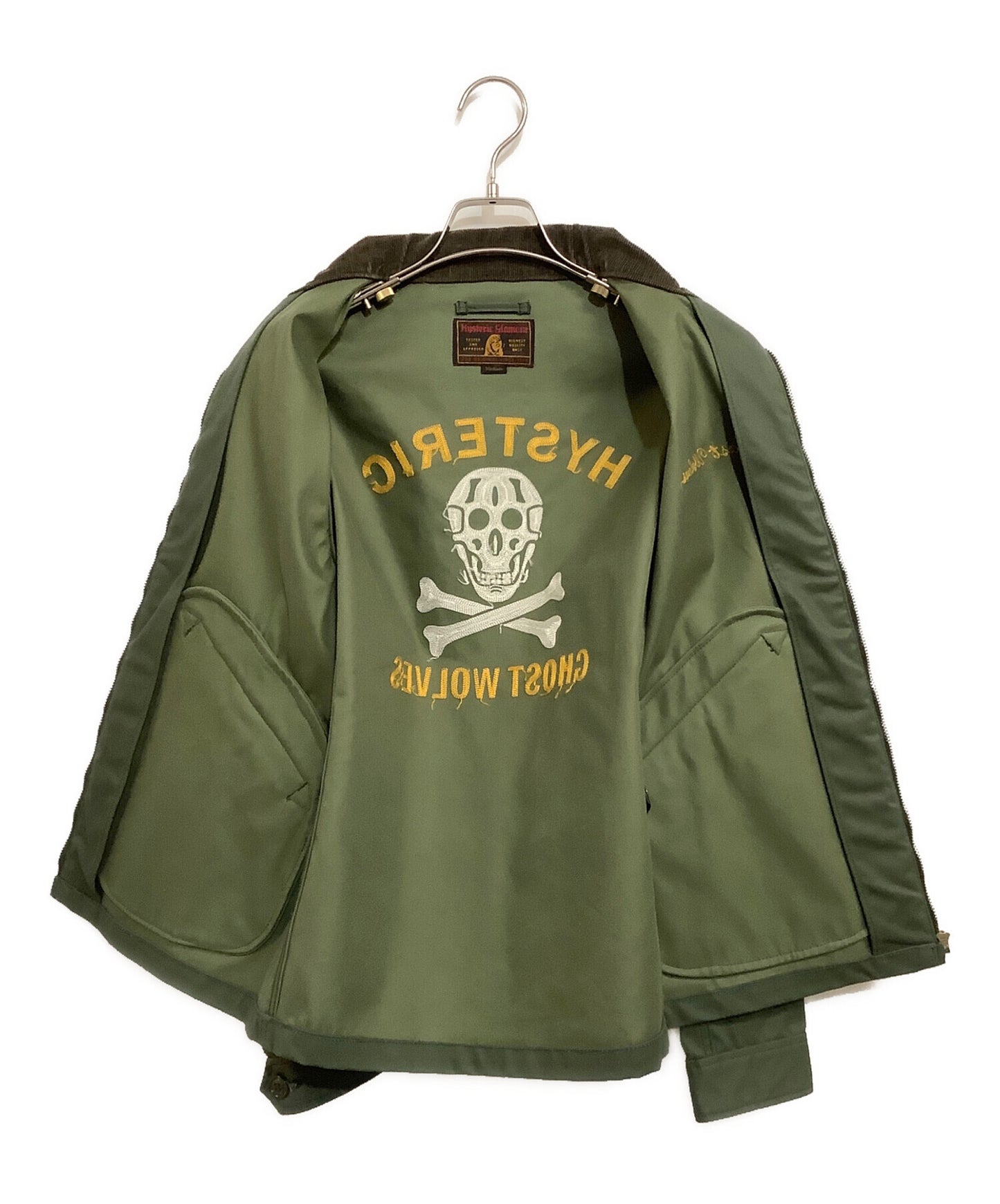 [Pre-owned] Hysteric Glamour GHOST WOLVES Embroidered Chino Round Collar Jacket 0233AB04