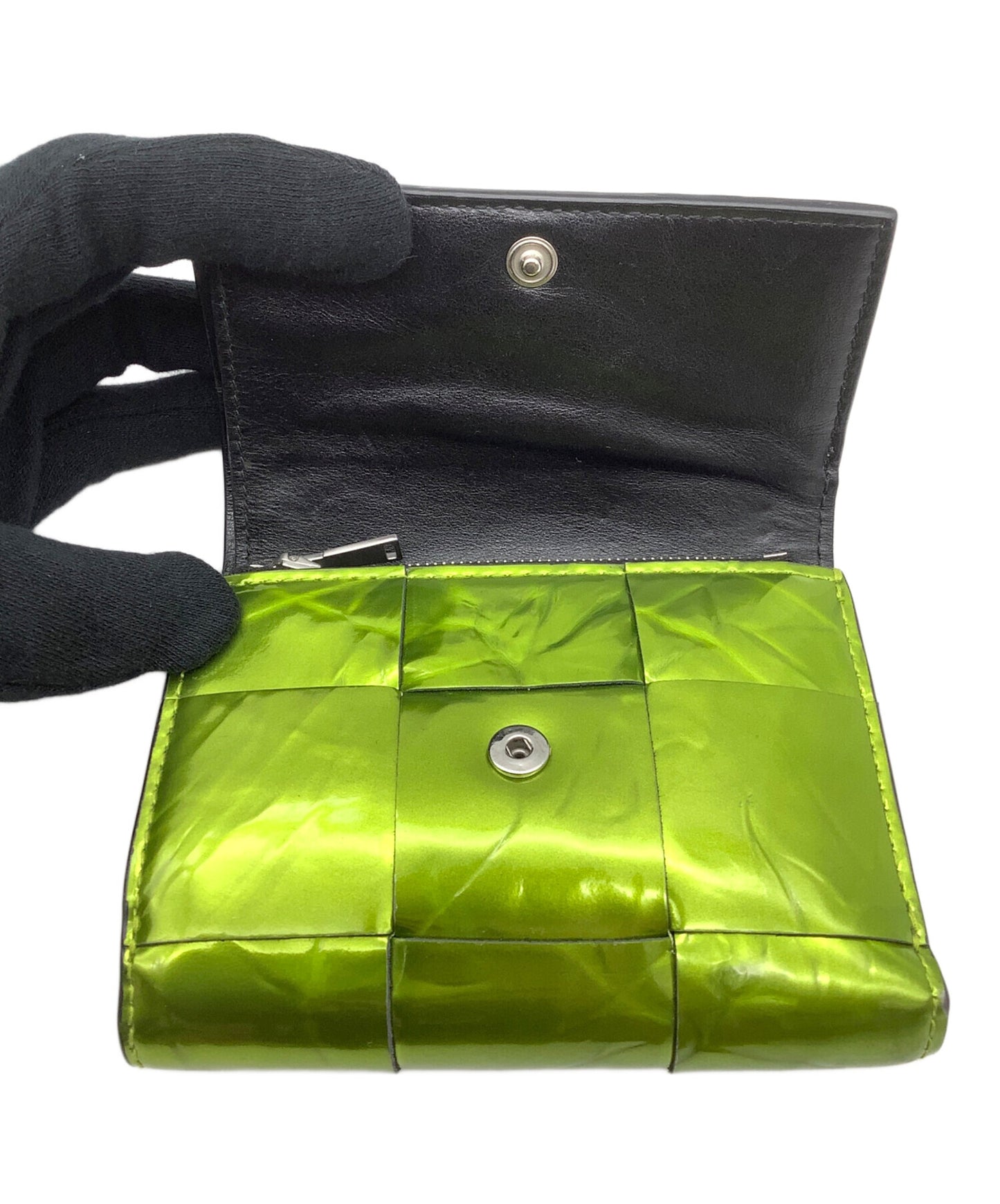 [Pre-owned] BOTTEGA VENETA Tri-fold wallet Maxi Intrecciato 651372