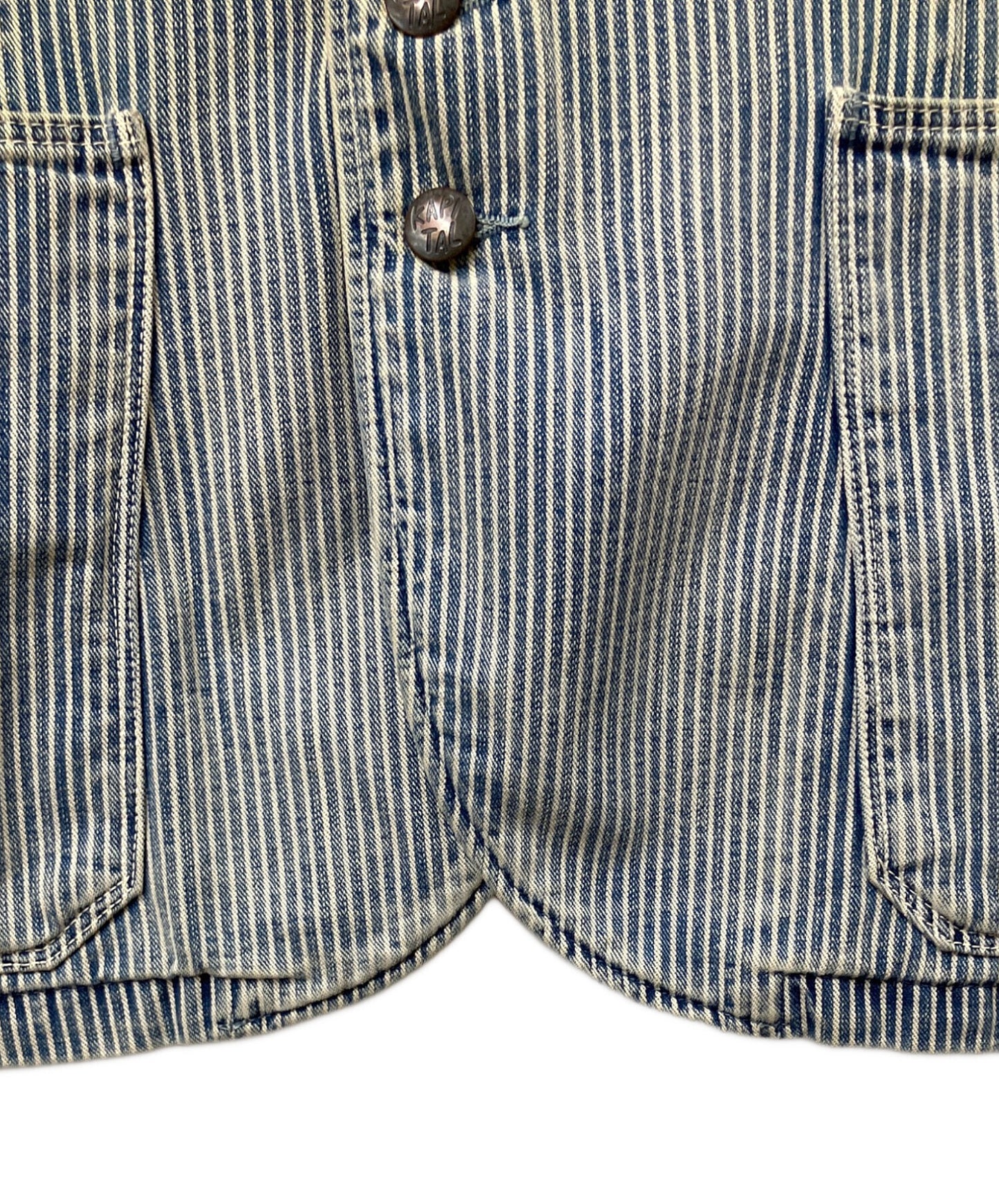 [Pre-owned] KAPITAL Vintage Finish Hickory Jacket