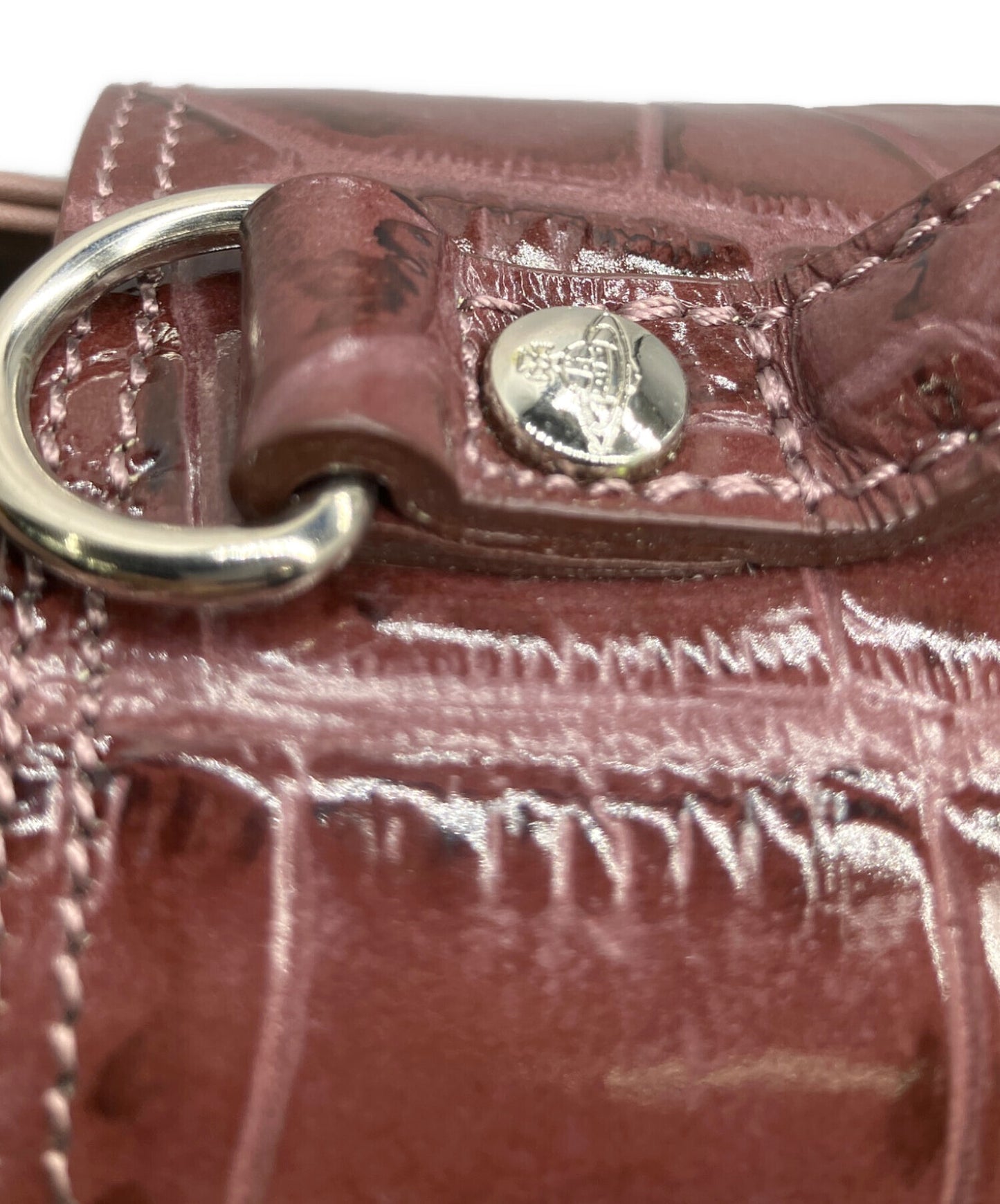 [Pre-owned] Vivienne Westwood 2-Way Bag: Burgundy × Pink