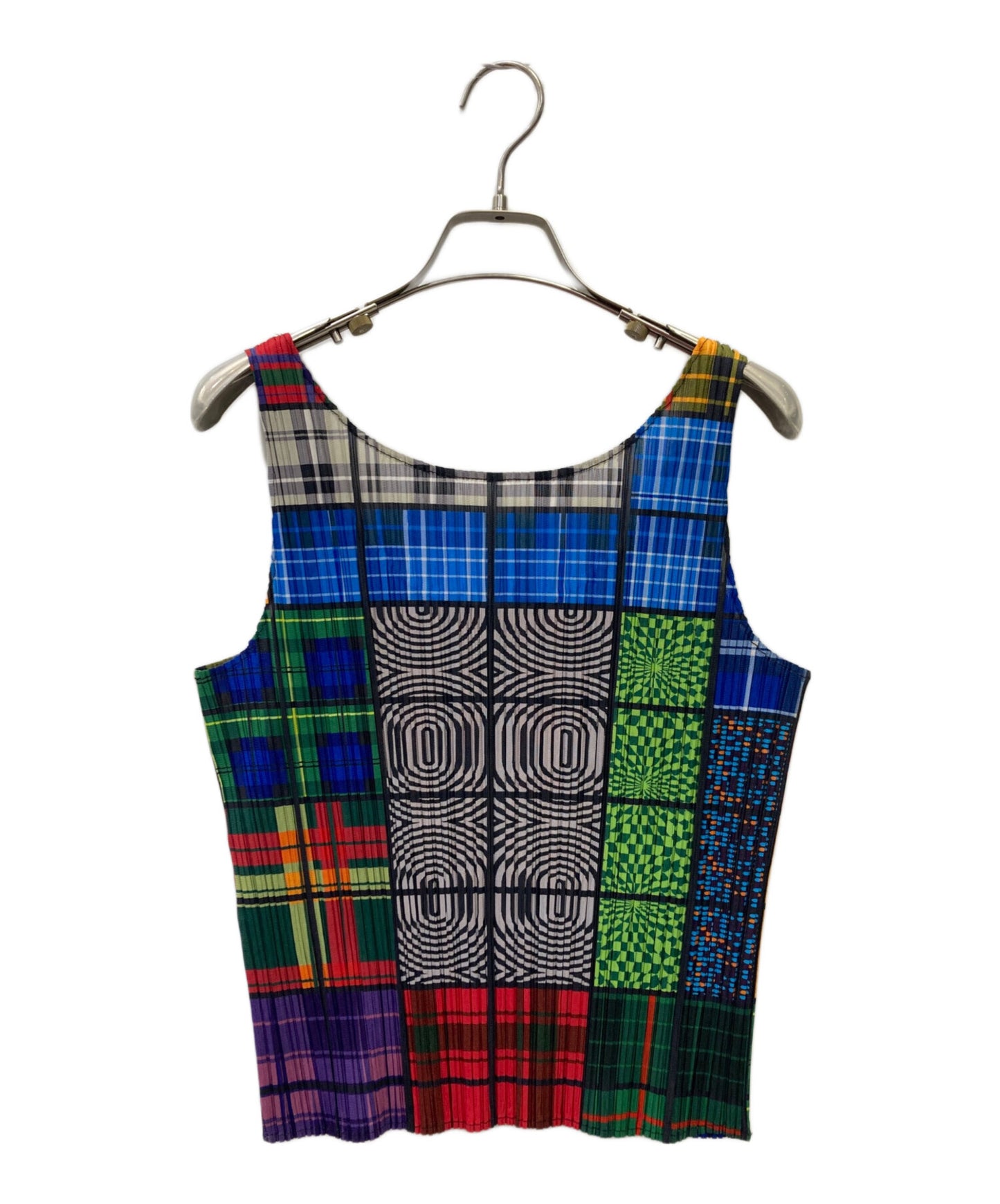 [Pre-owned] PLEATS PLEASE Pleated tank top PP64-JK221