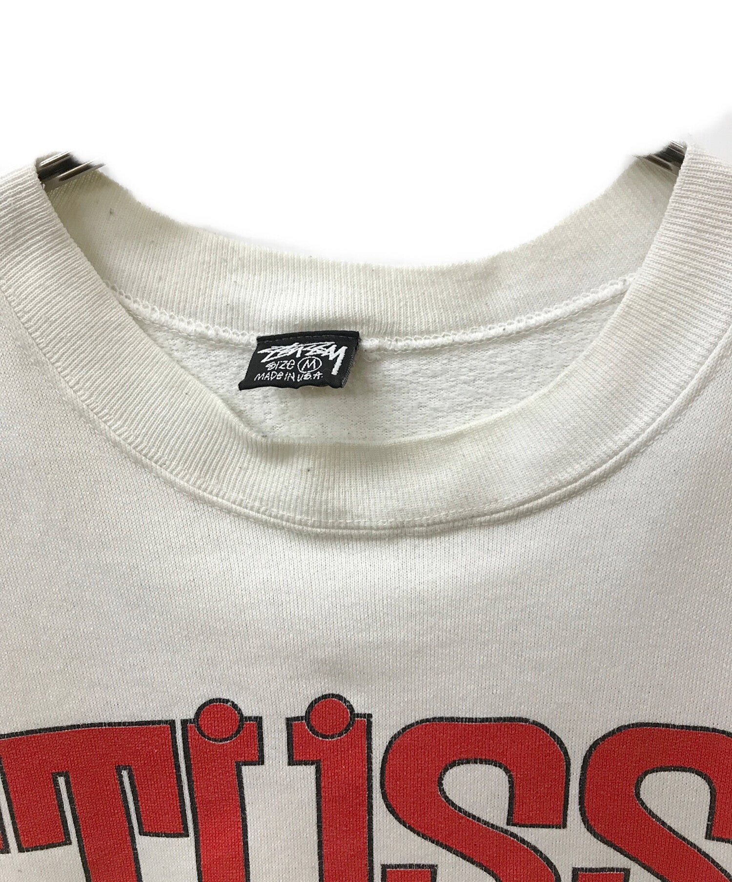 Pre-owned] stussy 80s early tag OLD stussy crew neck sweatshirt