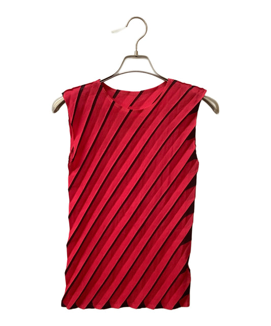 [Pre-owned] me ISSEY MIYAKE Stripe Pattern Sleeveless Cut and Sewn MI53FK151