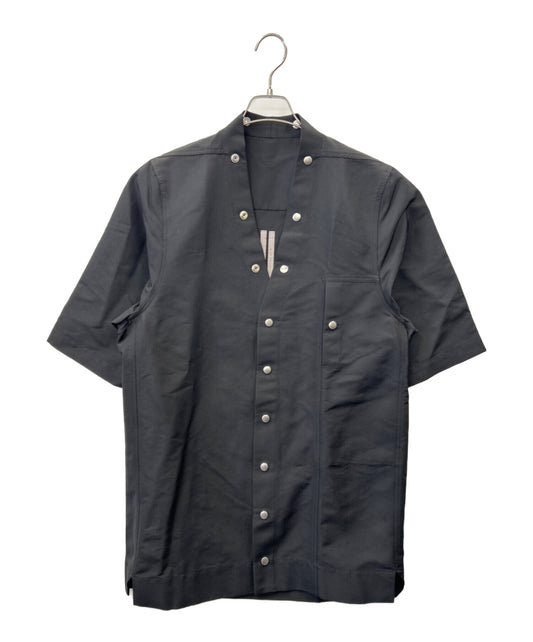 [Pre-owned] RICK OWENS Snap Button Short Sleeve Shirt RU21S6294-TS